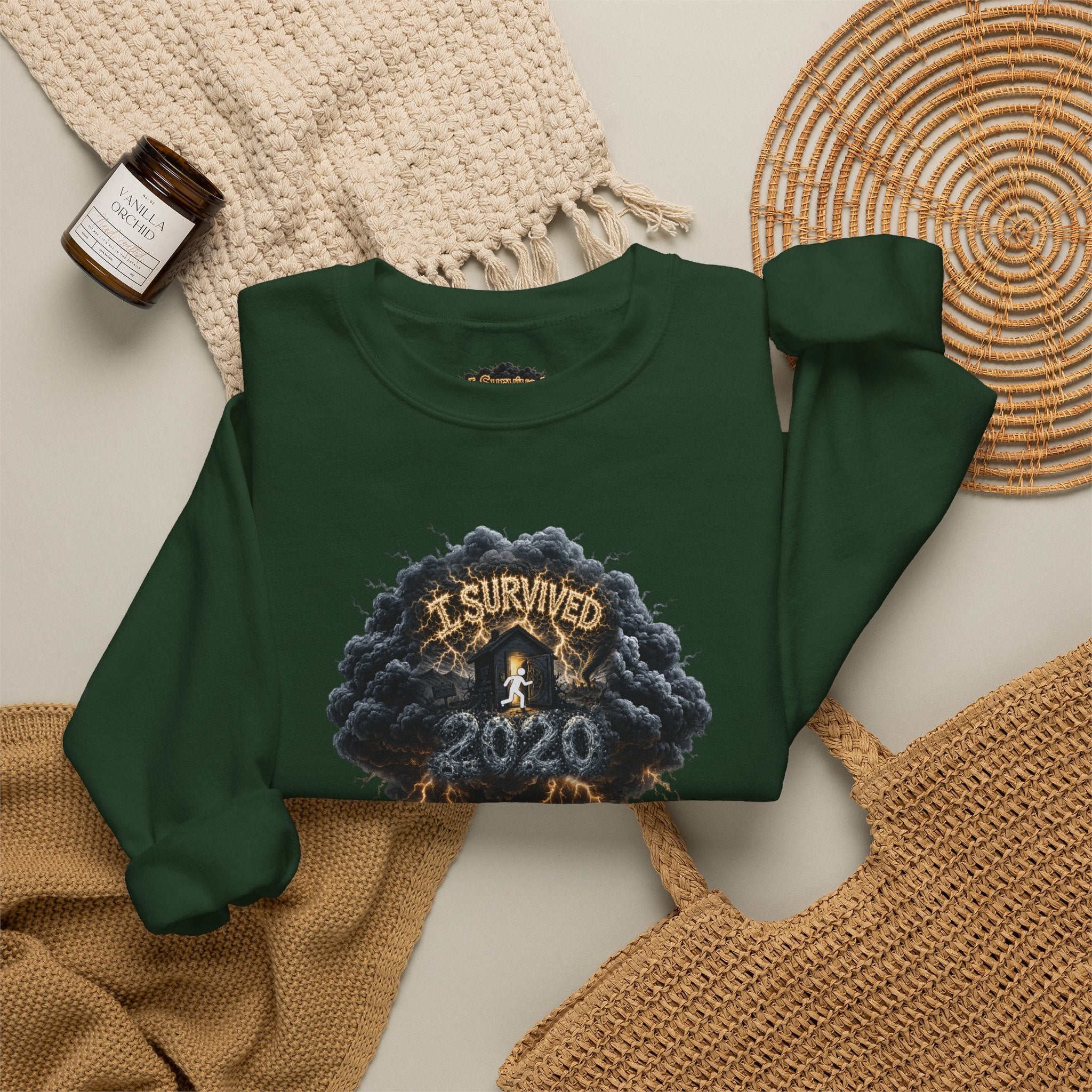 I Survived 2020 — Original PILOT Design: Director's Cut Special Edition Unisex Heavy Blend™ Crewneck Sweatshirt