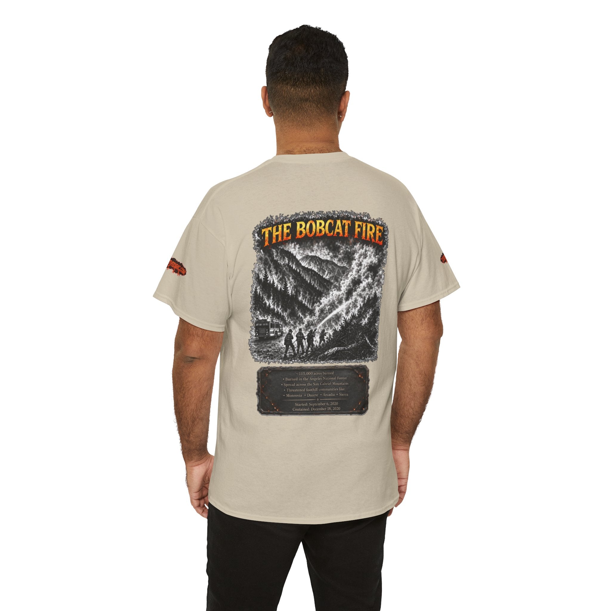 I Survived 2020 — WILDFIRES S2:E2: Director's Cut Special Edition "The Bobcat Fire" Memorial Unisex Heavy Cotton Tee