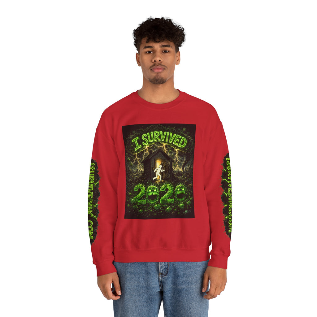 I Survived 2020 — PANDEMIC S1:E1: "COVID-19: The Coronavirus" Unisex Heavy Blend™ Crewneck Sweatshirt