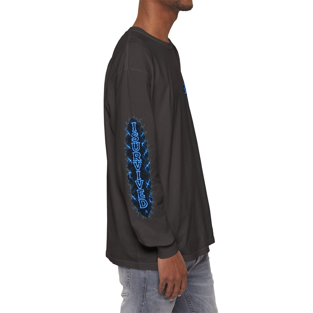 I Survived 2020 — "Please Stand By" Test Pattern Tee Lockdown Special Edition Summer Exclusive Unisex Garment-Dyed Long Sleeve T-Shirt