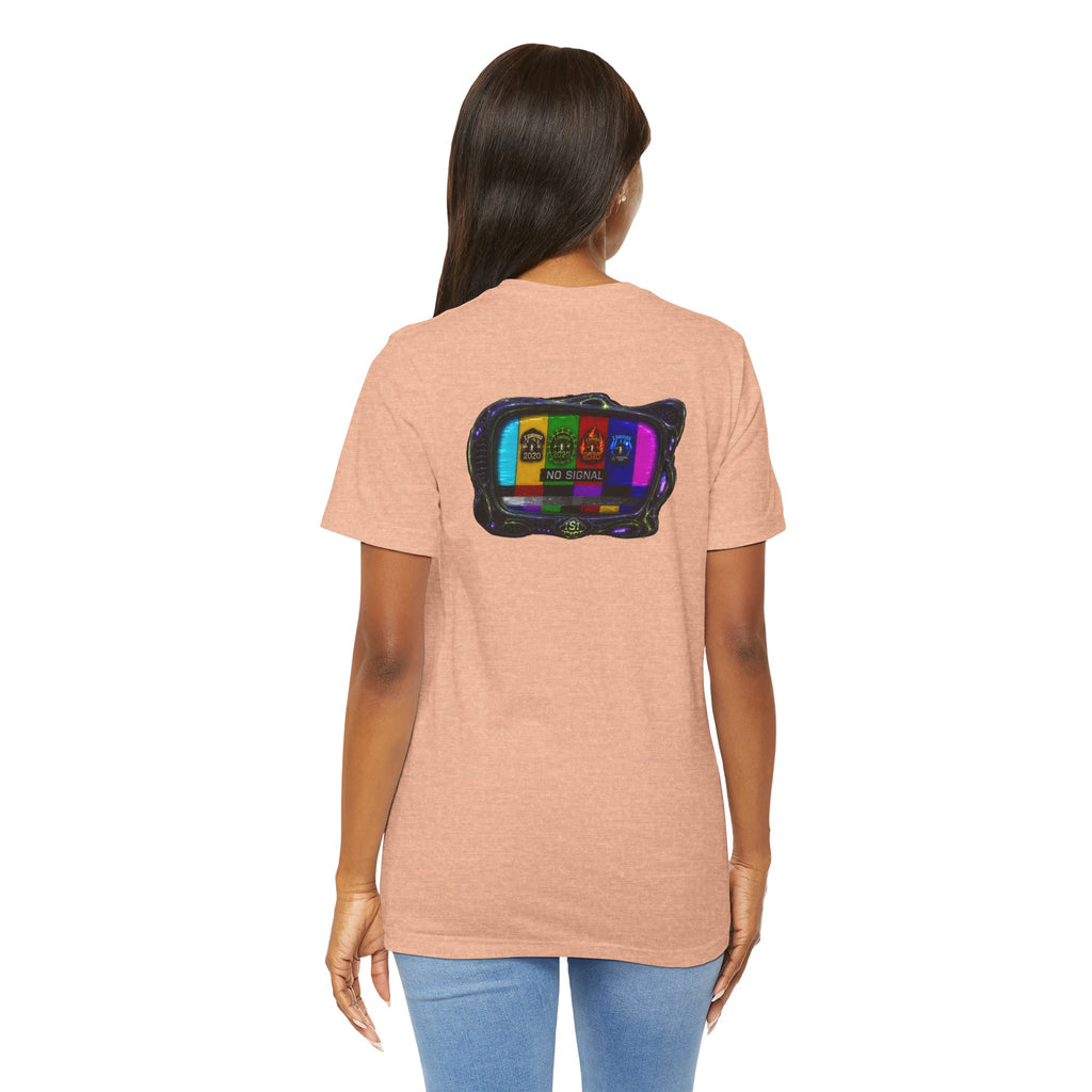 I Survived 2020 — "No Signal" Test Pattern Tee Alien Broadcast Finale Summer Premiere Unisex Jersey Short Sleeve Tee