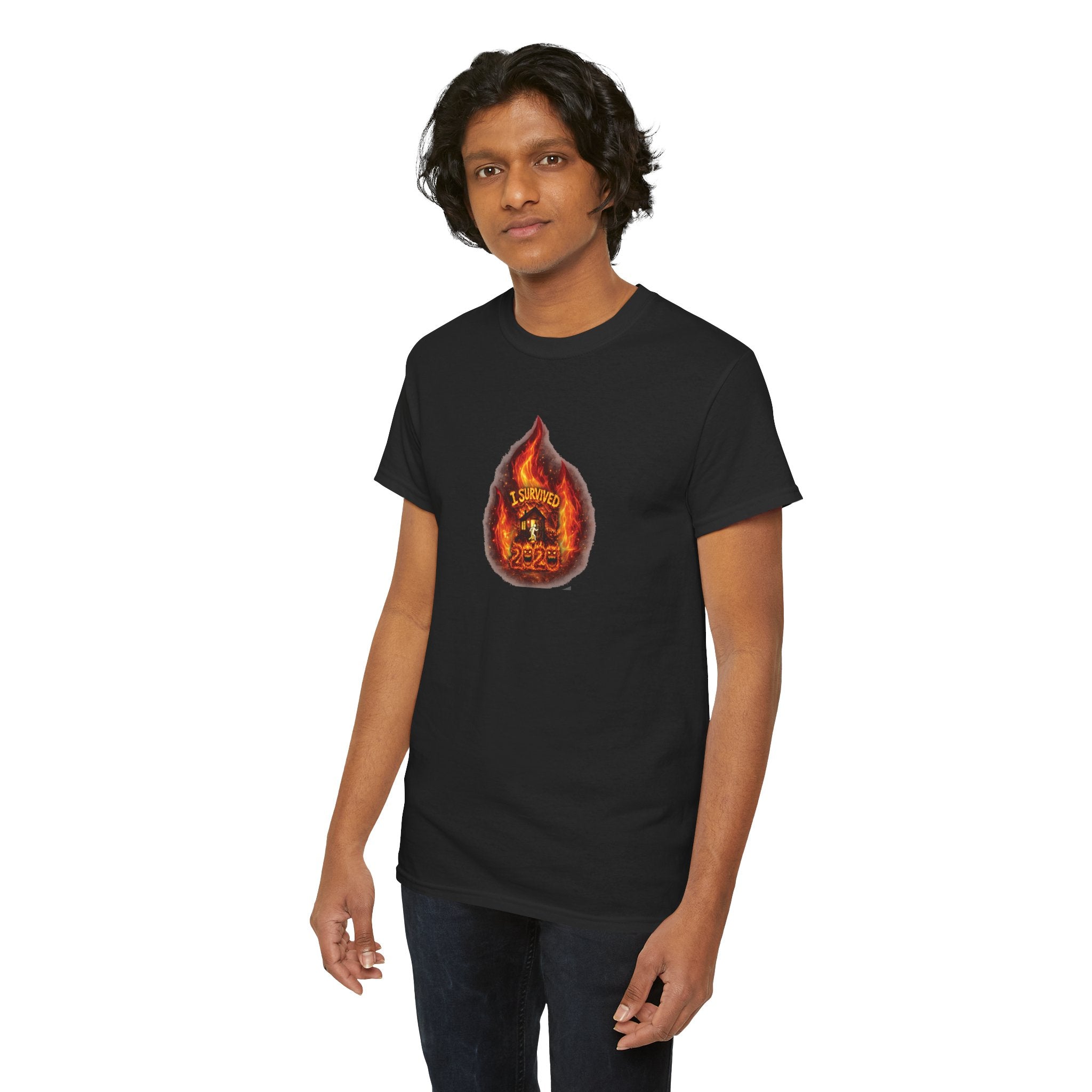 I Survived 2020 — WILDFIRES S2:E2: Director's Cut "The Bobcat Fire" Memorial Unisex Heavy Cotton Tee