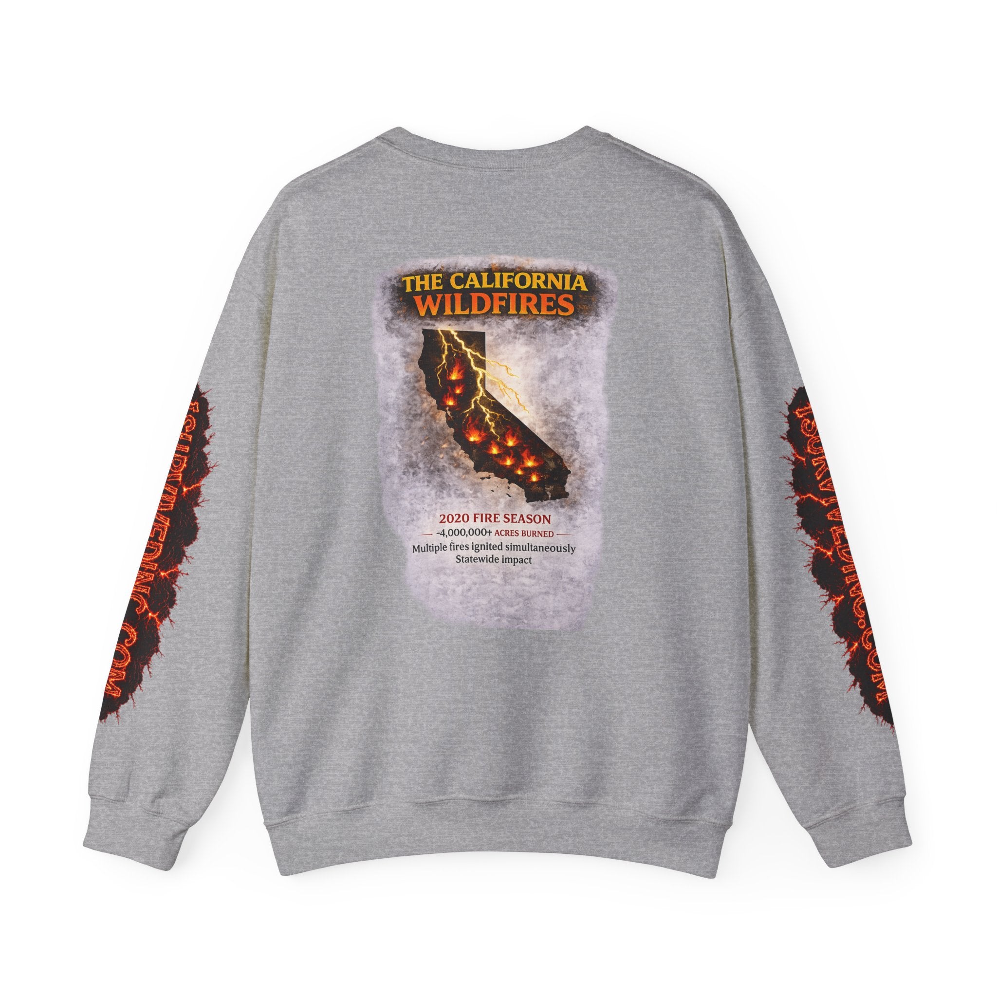 I Survived 2020 — S2:E3 "The California Wildfires" | Wildfire Edition Memorial Unisex Heavy Blend™ Crewneck Sweatshirt