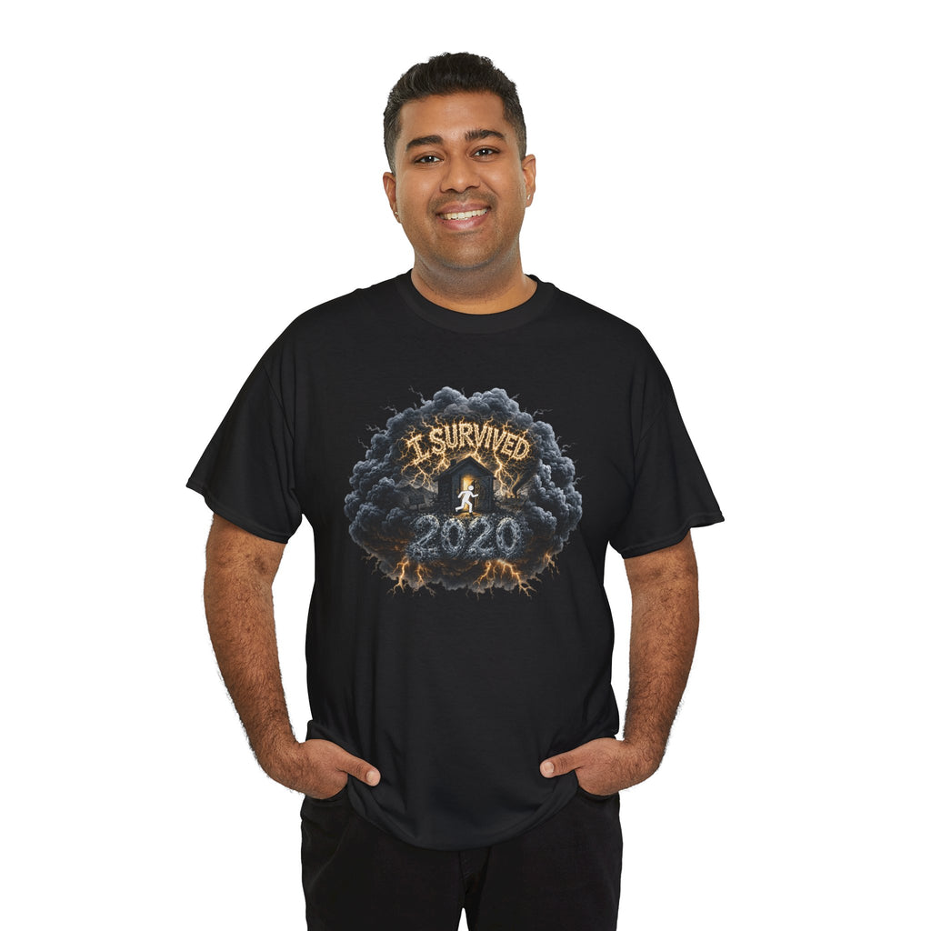 I Survived 2020 —  Deriector's Cut Original Design Teaser Tee | Season 1 Premiere Drop Unisex Heavy Cotton Tee