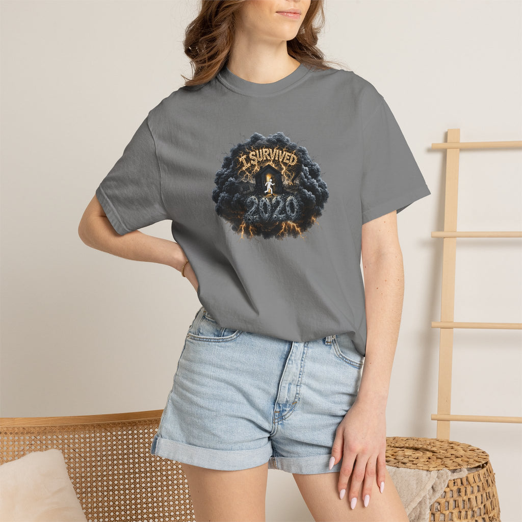 I Survived 2020 — Original PILOT Design: Director's Cut Unisex Garment-Dyed T-shirt