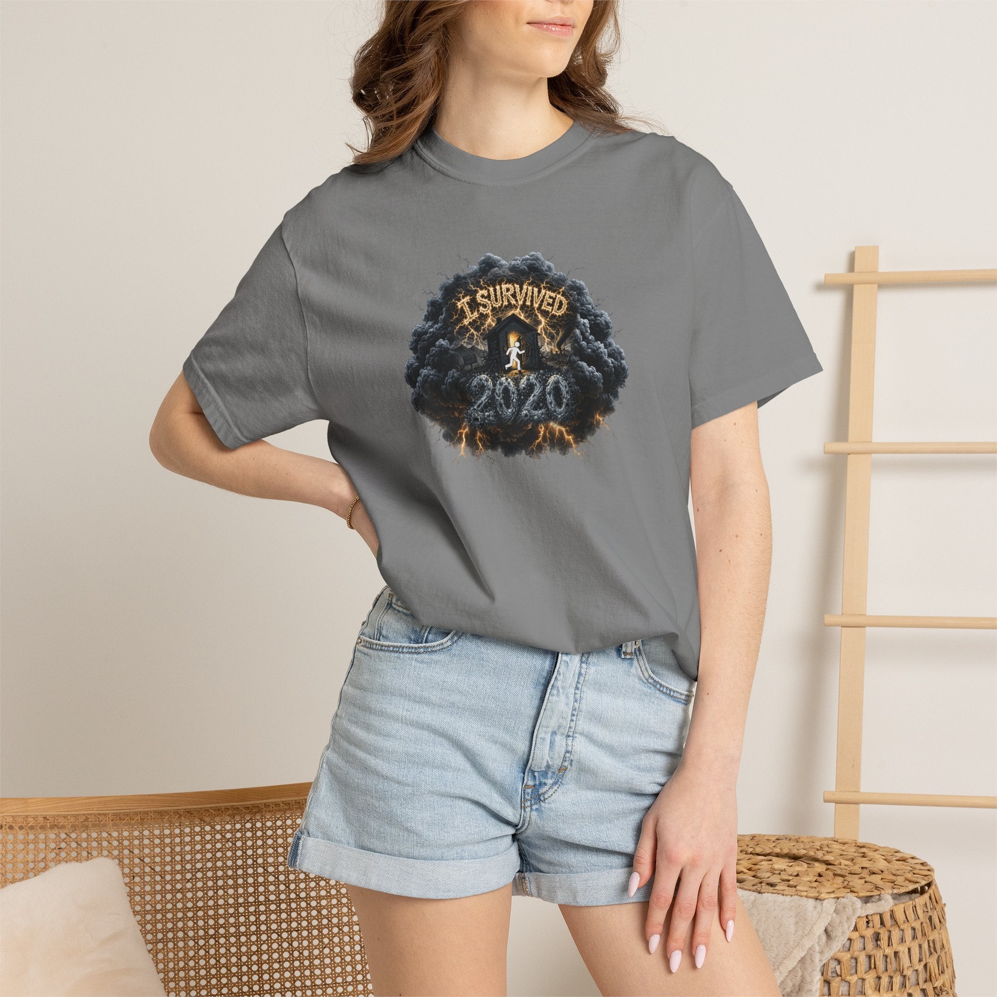 I Survived 2020 — Original PILOT Design: Director's Cut Unisex Garment-Dyed T-shirt