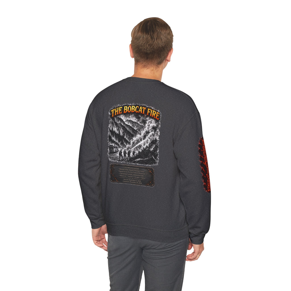 I Survived 2020 — WILDFIRES S2:E2: Director's Cut "The Bobcat Fire" Memorial Unisex Heavy Blend™ Crewneck Sweatshirt