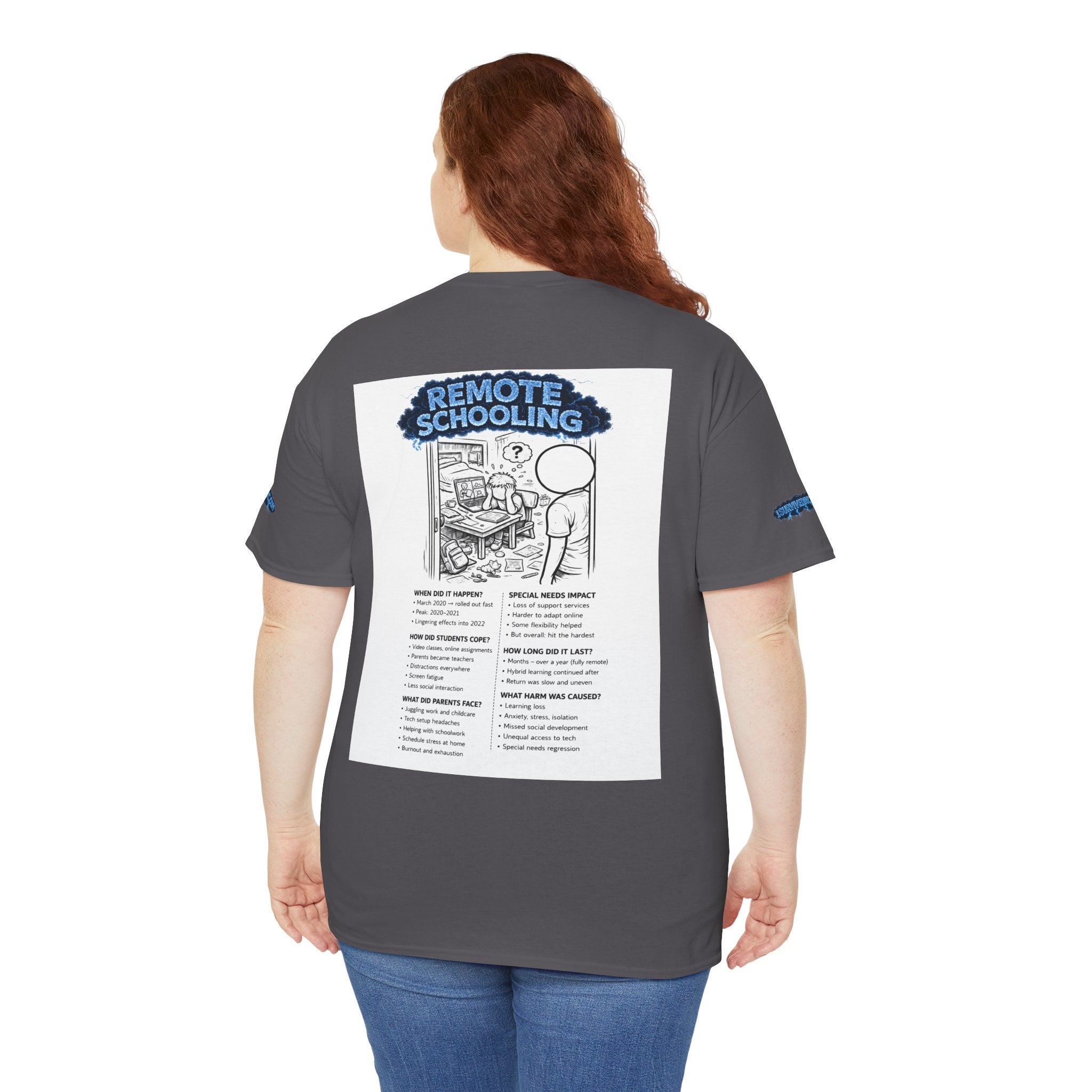 I Survived 2020 — Director's Cut S3:E3 "Remote Schooling" | Lockdown Edition Documentary Unisex Heavy Cotton Tee (SPECIAL EDITION)