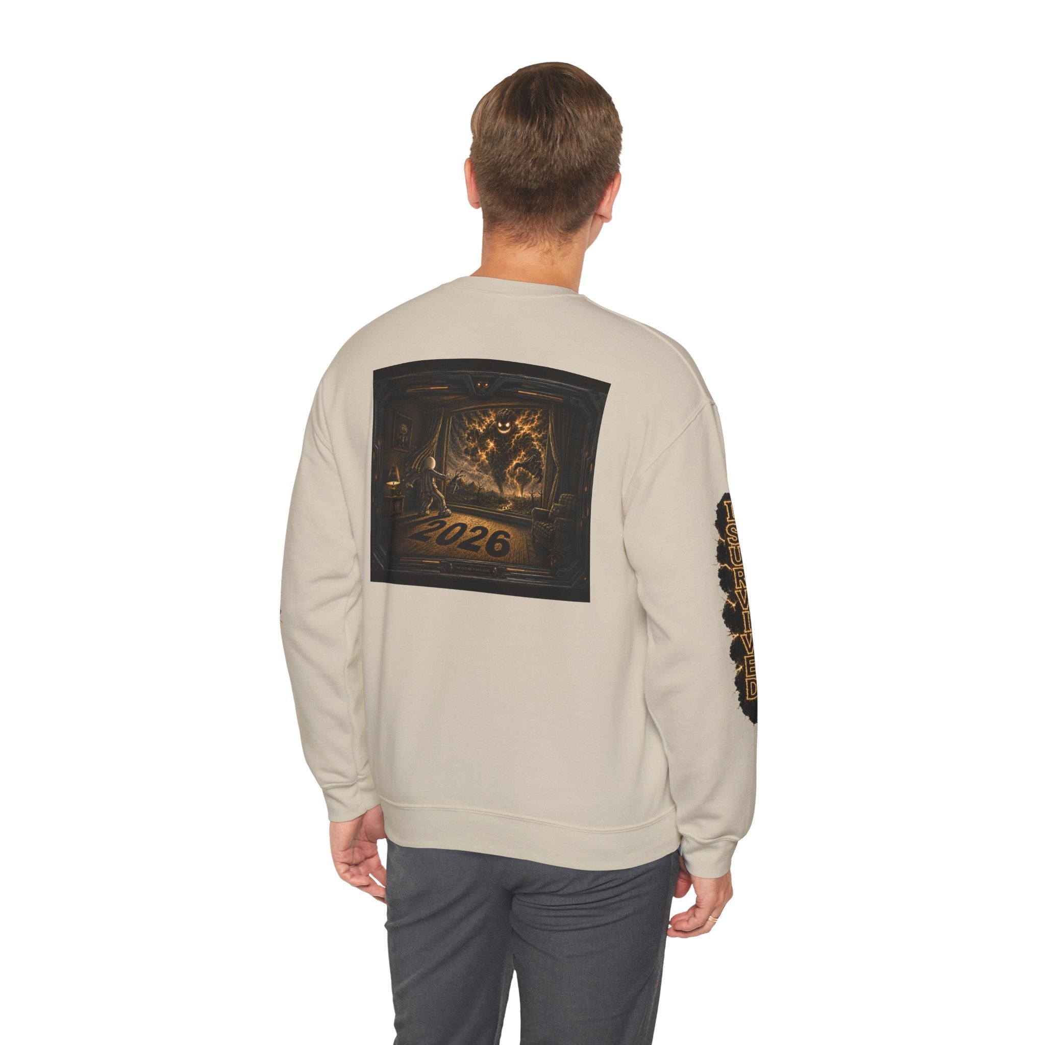 I Survived 2020 — Director's Cut Original Design Teaser Tee | Season 1 Premiere Drop Unisex Heavy Blend™ Crewneck Sweatshirt (SPECIAL EDITION)
