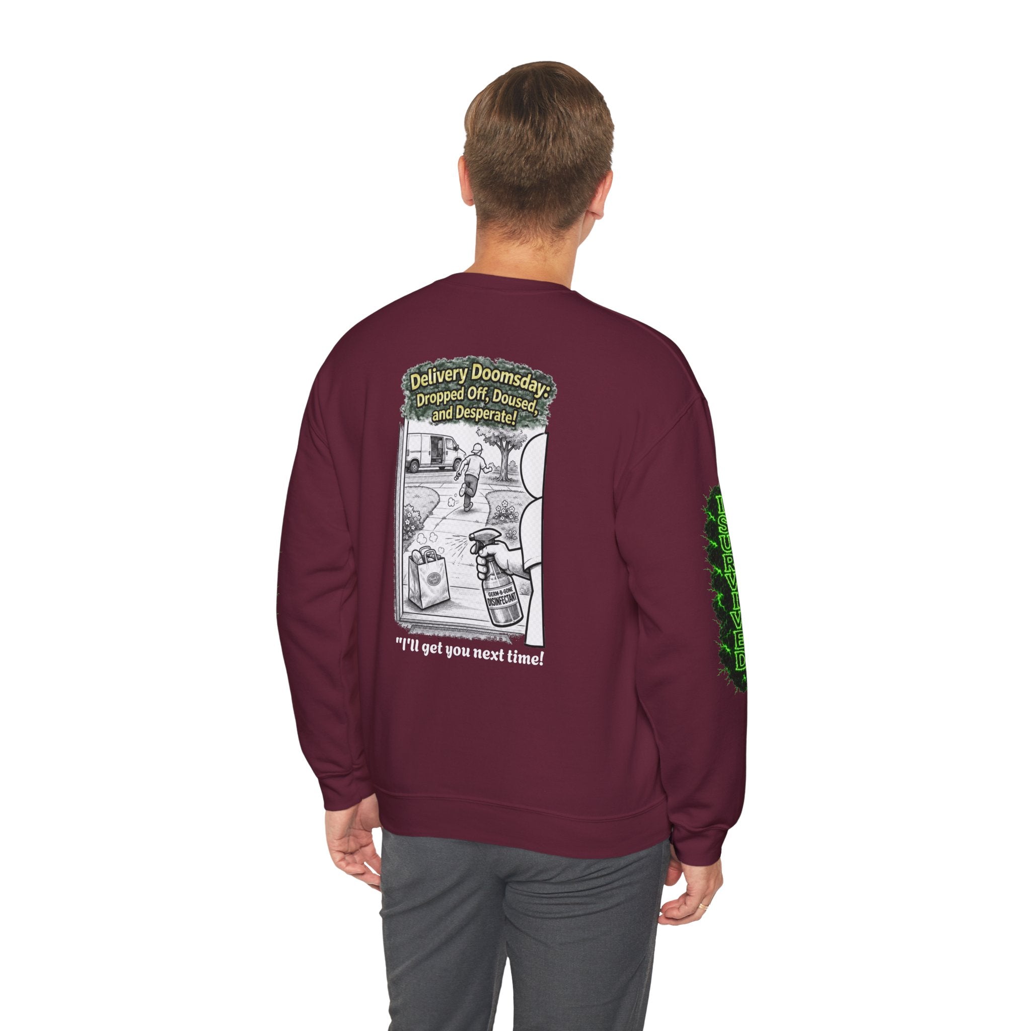 I Survived 2020 — Director's Cut S1:E5 "Delivery Doomsday" | Pandemic Edition Unisex Heavy Blend™ Crewneck Sweatshirt