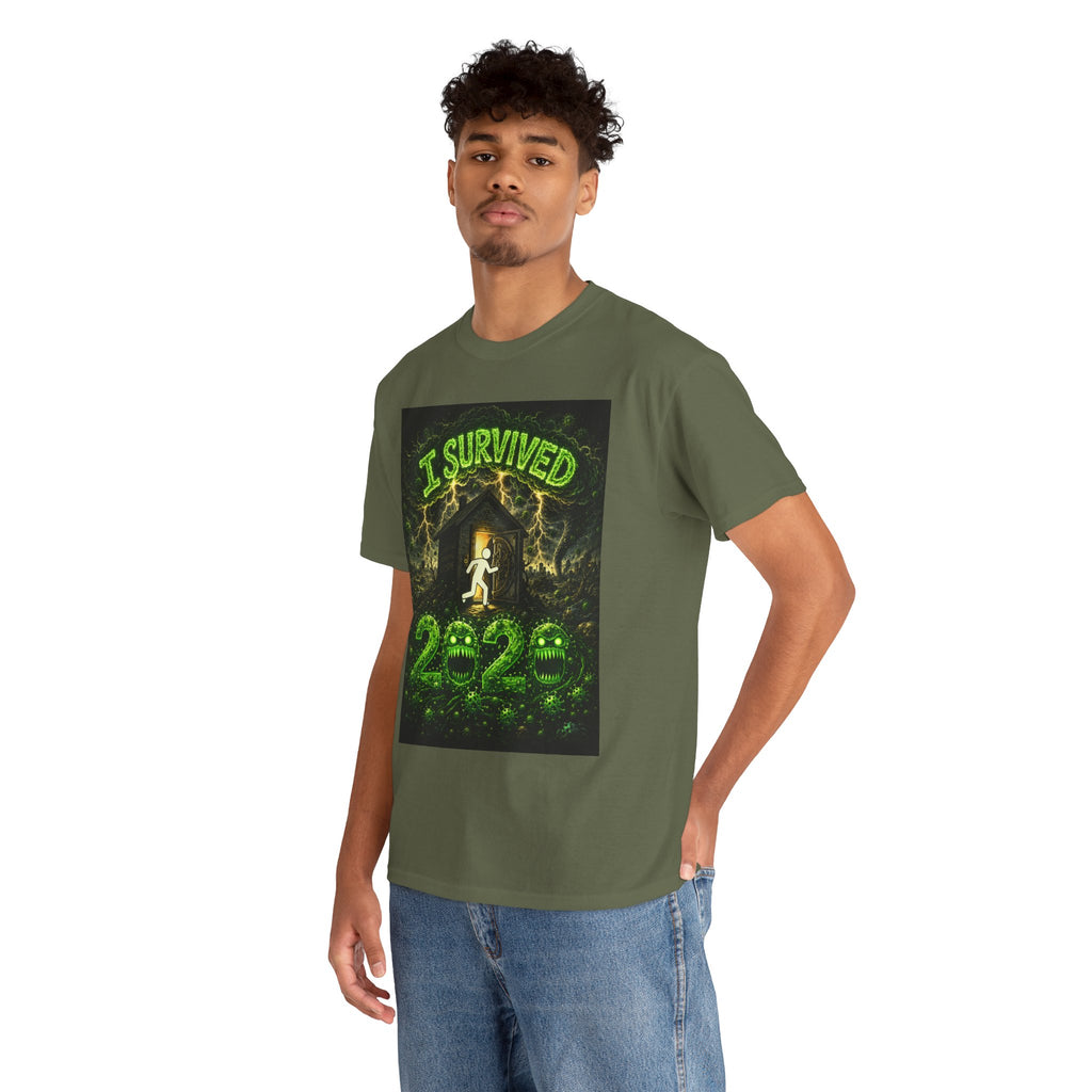I Survived 2020 — S1:E1 "COVID-19: The Coronavirus" | Pandemic Edition Unisex Heavy Cotton Tee
