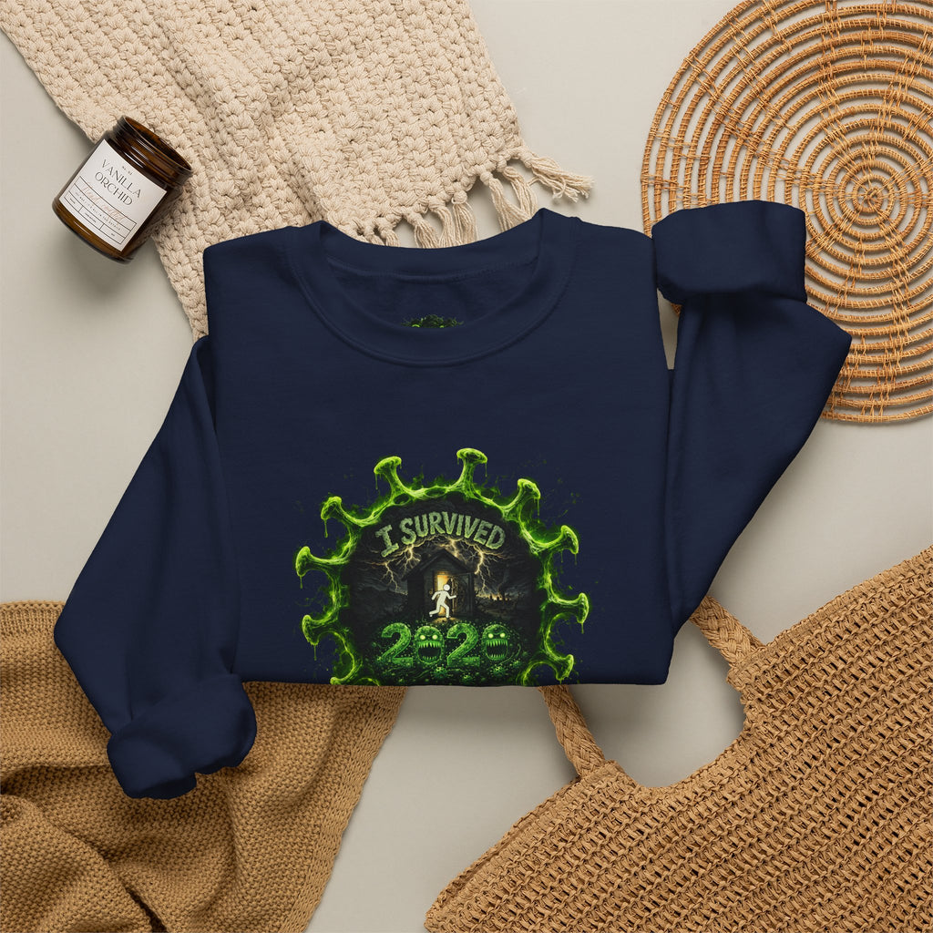 I Survived 2020 — PANDEMIC S1:E1: Director's Cut "COVID-19: The Coronavirus" Unisex Heavy Blend™ Crewneck Sweatshirt