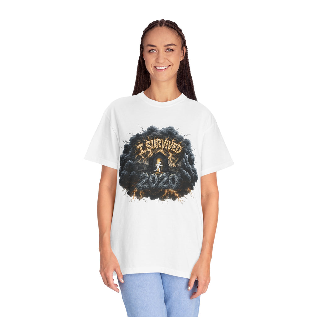 I Survived 2020 — Director's Cut Original Design Teaser Tee | Season 1 Premiere Drop Unisex Garment-Dyed T-shirt