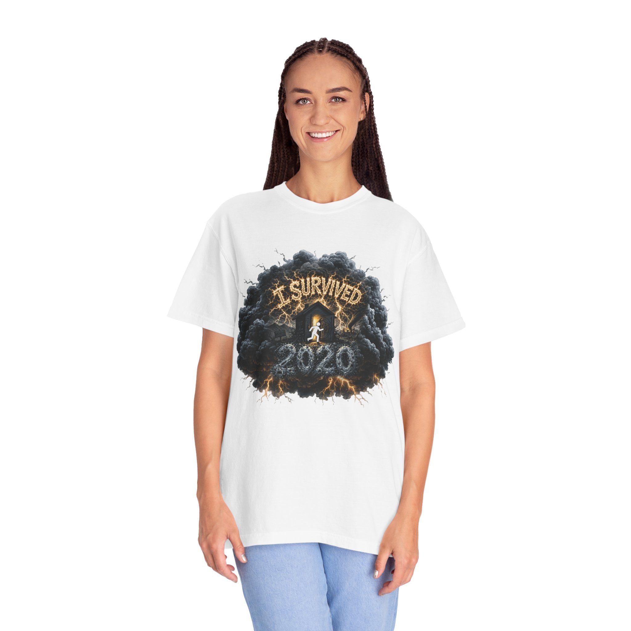 I Survived 2020 — Director's Cut Original Design Teaser Tee | Season 1 Premiere Drop Unisex Garment-Dyed T-shirt