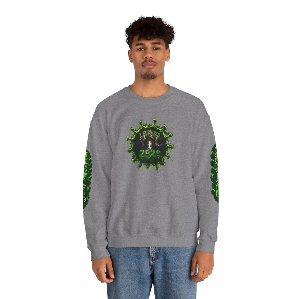 I Survived 2020 — PANDEMIC S1:E5: Director's Cut "Delivery Doomsday" Unisex Heavy Blend™ Crewneck Sweatshirt