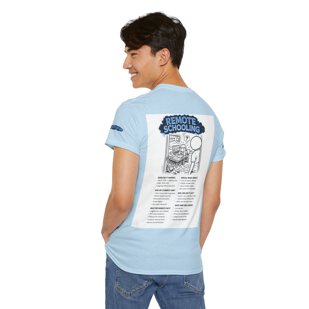 I Survived 2020 — S3:E3 "Remote Schooling" | Lockdown Edition Documentary Unisex Heavy Cotton Tee (SPECIAL EDITION)