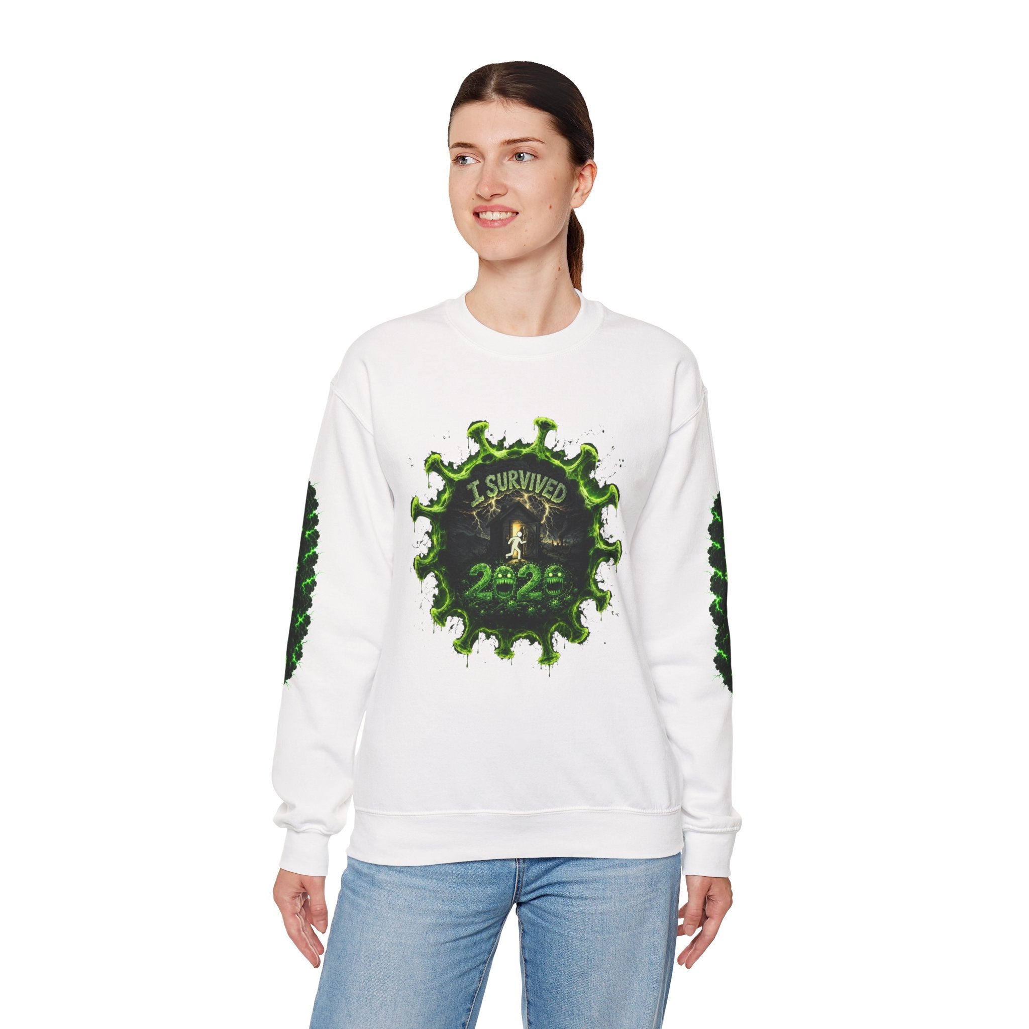 I Survived 2020 — Director's Cut S1:E5 "Delivery Doomsday" | Pandemic Edition Unisex Heavy Blend™ Crewneck Sweatshirt