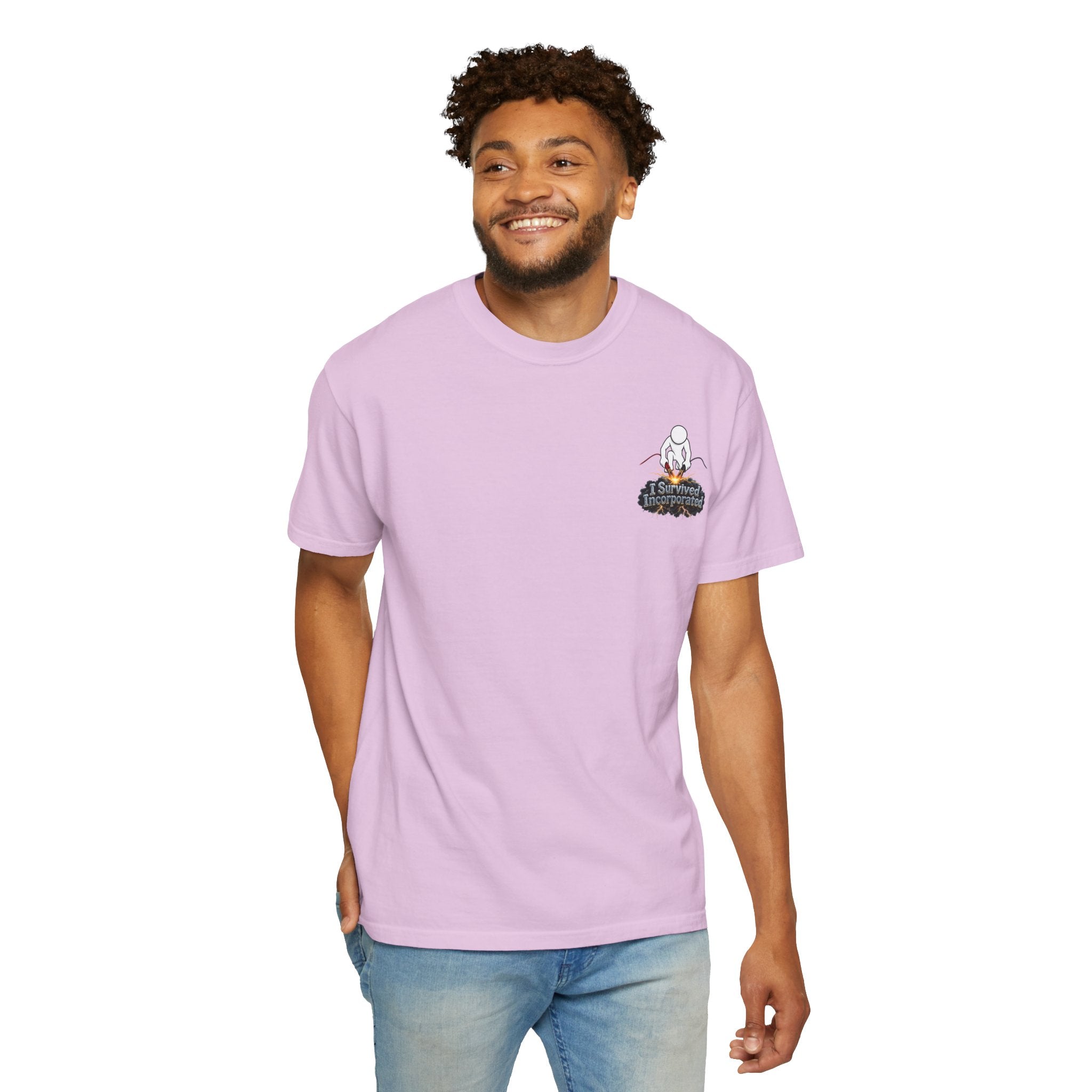 I Survived 2020 — "Please Stand By" Test Pattern Tee Summer Premier Unisex Garment-Dyed T-shirt
