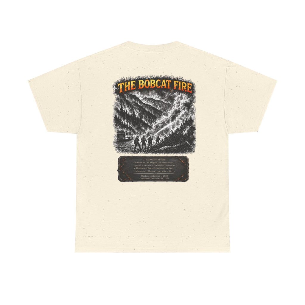 I Survived 2020 — Director's Cut S2:E2 "The Bobcat Fire" | Wildfire Edition Memorial Unisex Heavy Cotton Tee