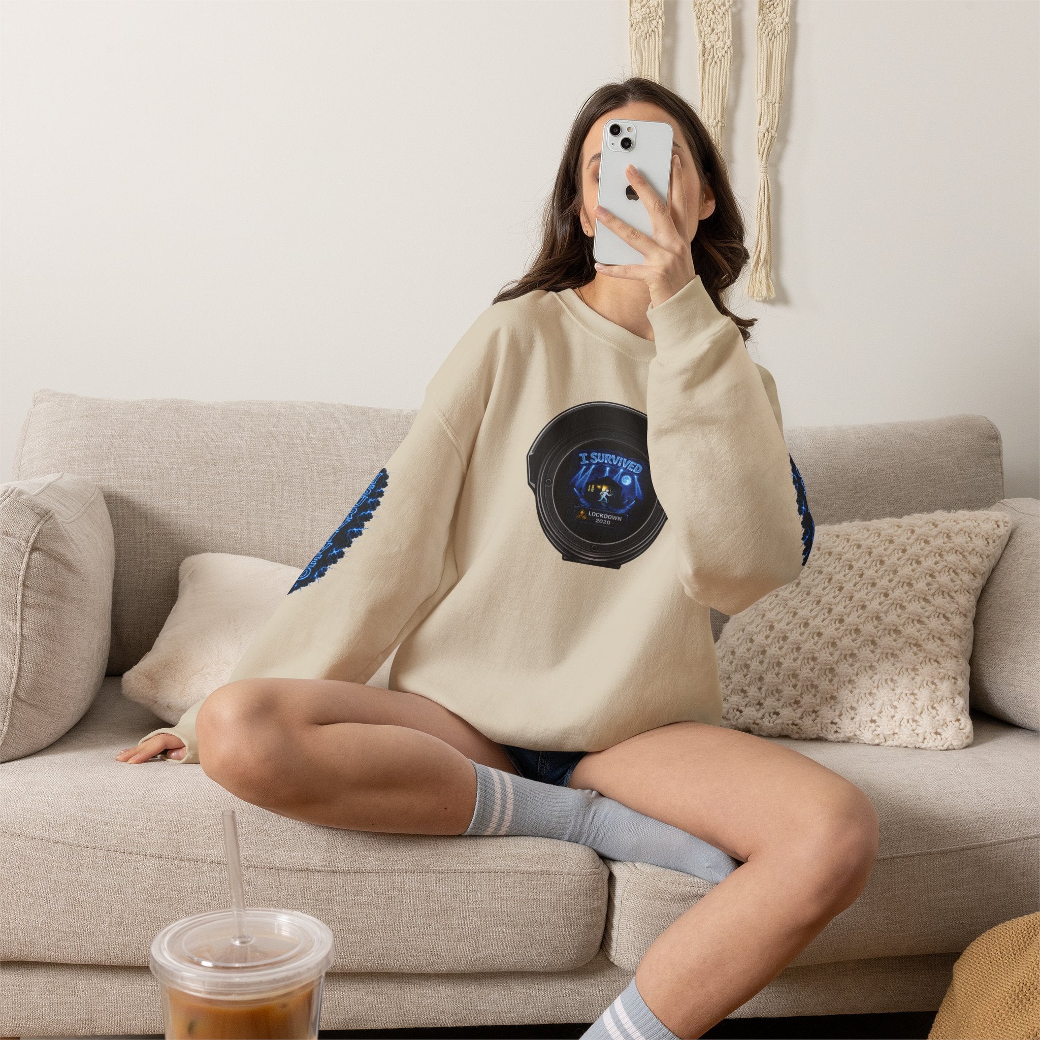 I Survived 2020 —  LOCKDOWN S3:E1: Director's Cut Special Edition "Quarantine" Unisex Heavy Blend™ Crewneck Sweatshirt