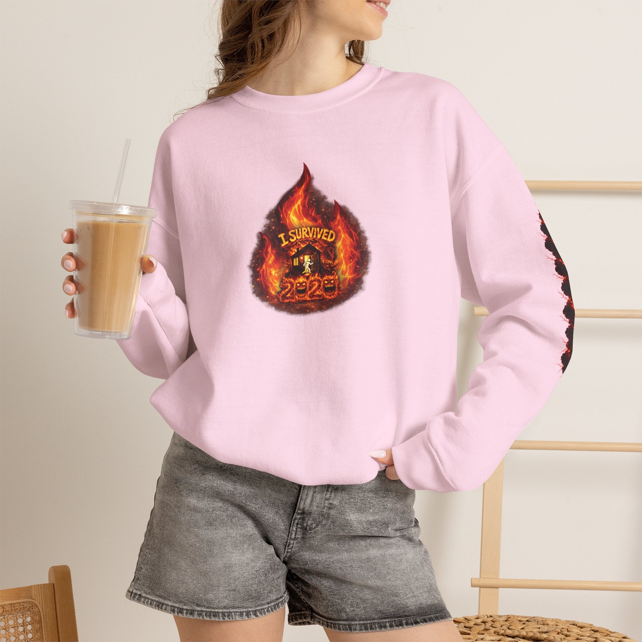 I Survived 2020 — WILDFIRES S2:E1: Director's Cut "Berry Creek" Memorial Unisex Heavy Blend™ Crewneck Sweatshirt