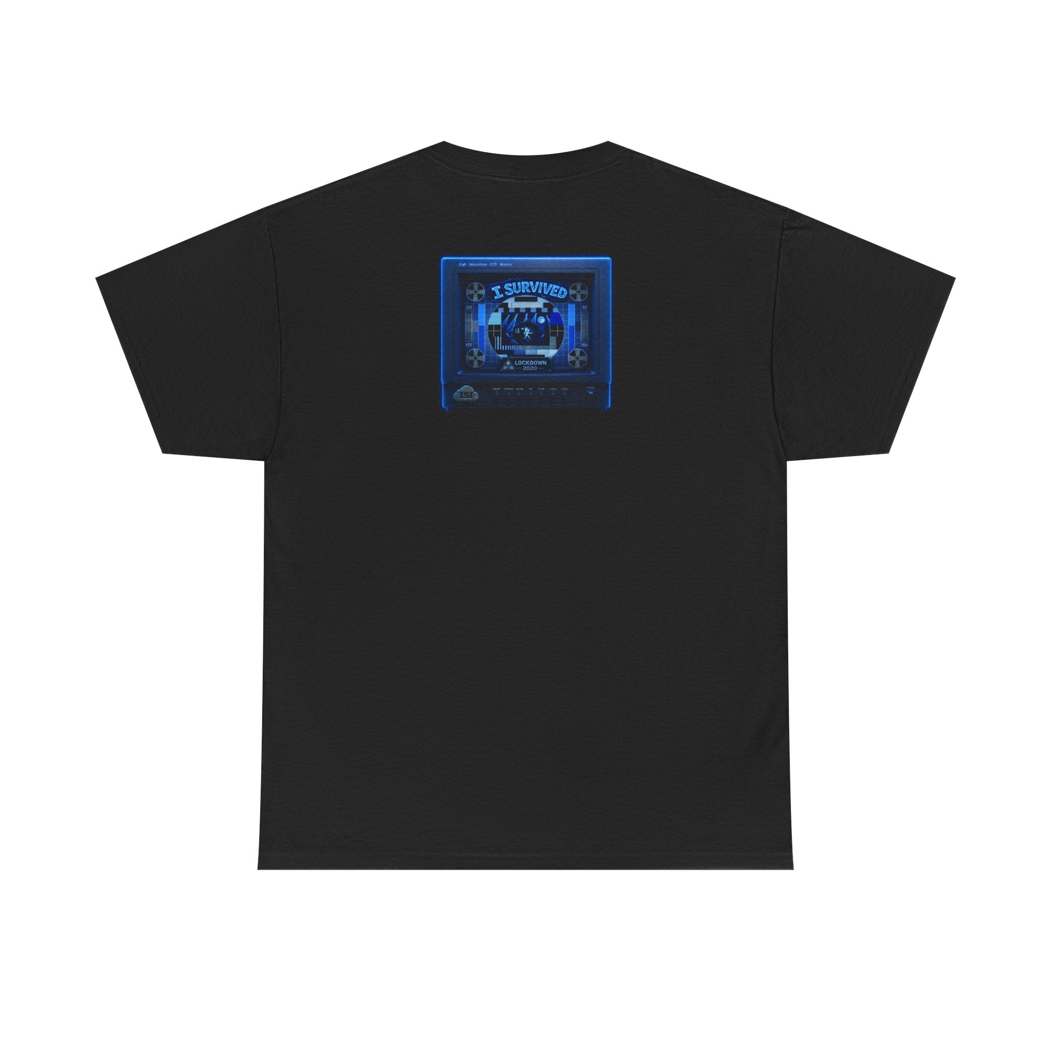 I Survived 2020 — "Please Stand By" Test Pattern Tee Lockdown Surveillance Edition Summer Exclusive Unisex Heavy Cotton Tee