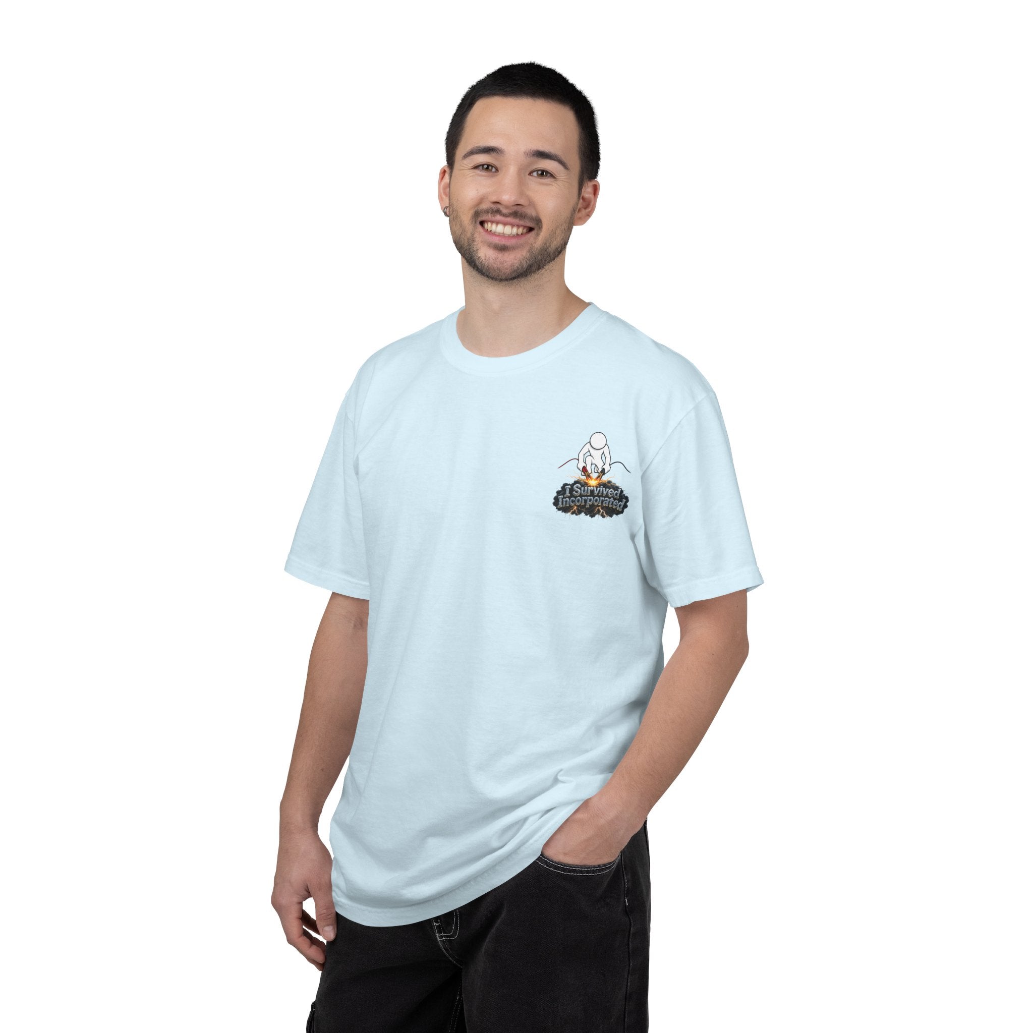 I Survived 2020 — "Please Stand By" Test Pattern Tee Summer Premier Unisex Garment-Dyed T-shirt