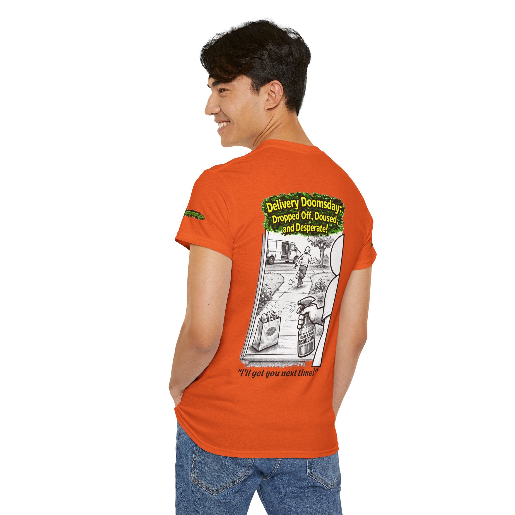 Sobreviví al 2020 — T1:E5 "El día del juicio final de las entregas" | Camiseta unisex de algodón pesado (Edición Pandemia) (EDICIÓN ESPECIAL)