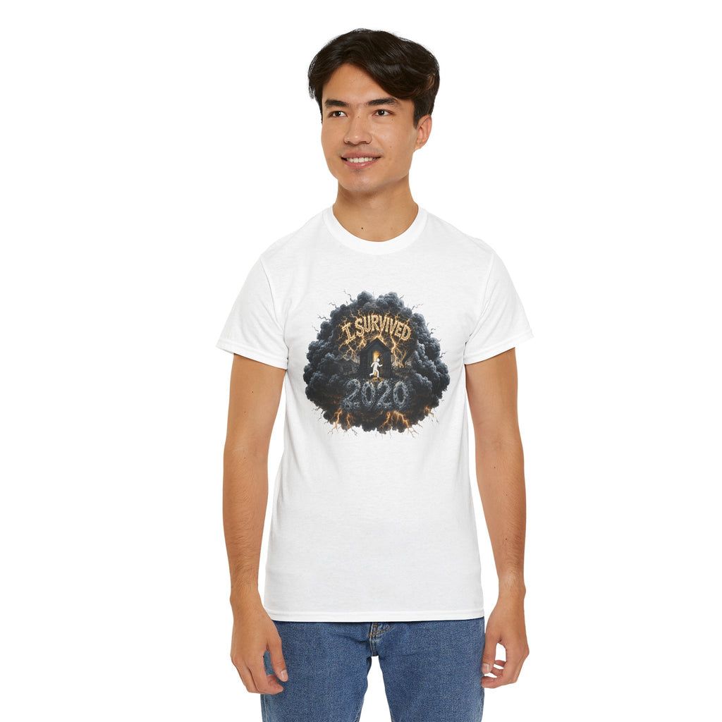 I Survived 2020 —  Deriector's Cut Original Design Teaser Tee | Season 1 Premiere Drop Unisex Heavy Cotton Tee