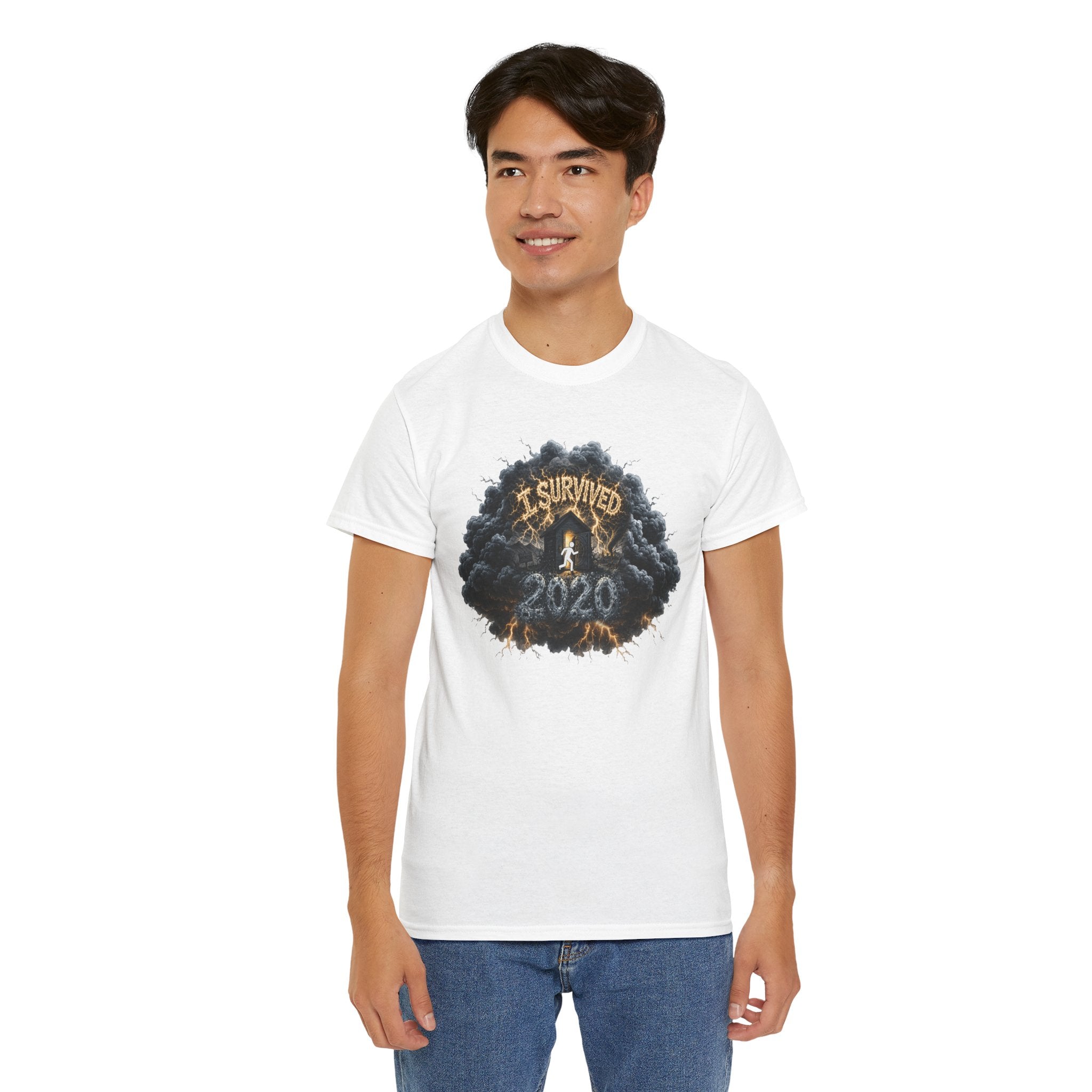 I Survived 2020 —  Deriector's Cut Original Design Teaser Tee | Season 1 Premiere Drop Unisex Heavy Cotton Tee