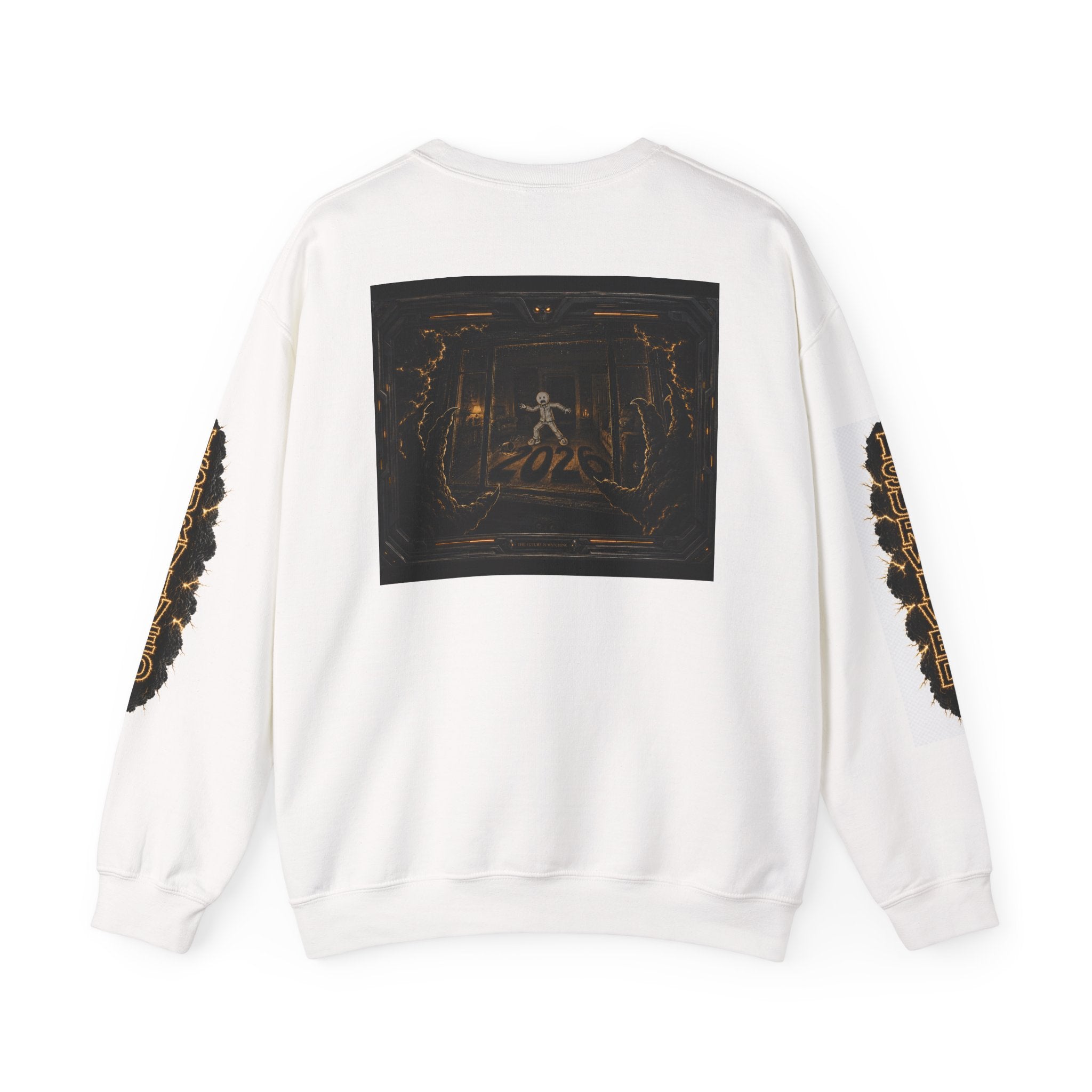 I Survived 2020 — Director's Cut Original Design Teaser Tee | Season 1 Premiere Drop Unisex Heavy Blend™ Crewneck Sweatshirt