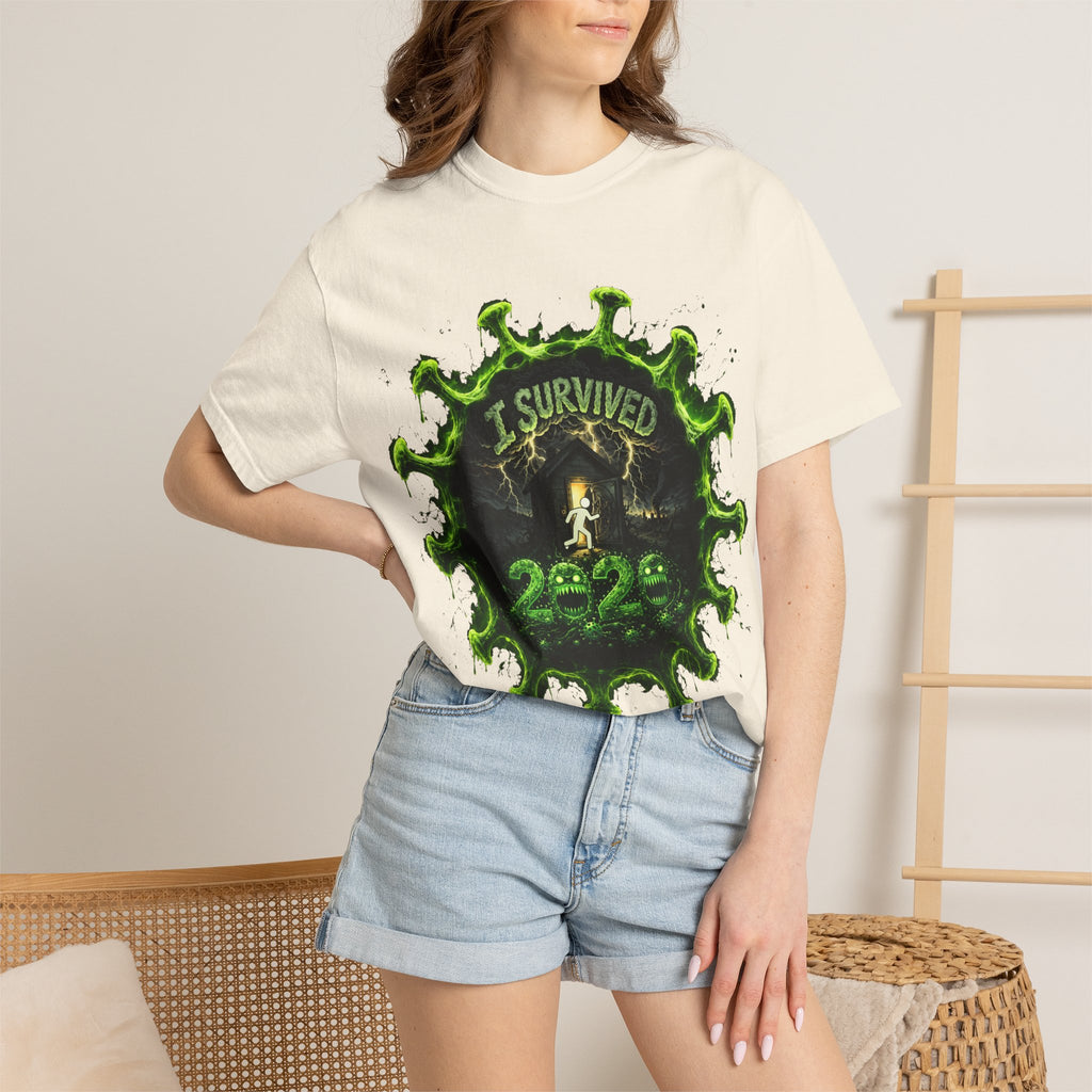 I Survived 2020 — Director's Cut S1:E4 "Mask Madness Mayhem Moment" | Pandemic Edition Unisex Garment-Dyed T-shirt