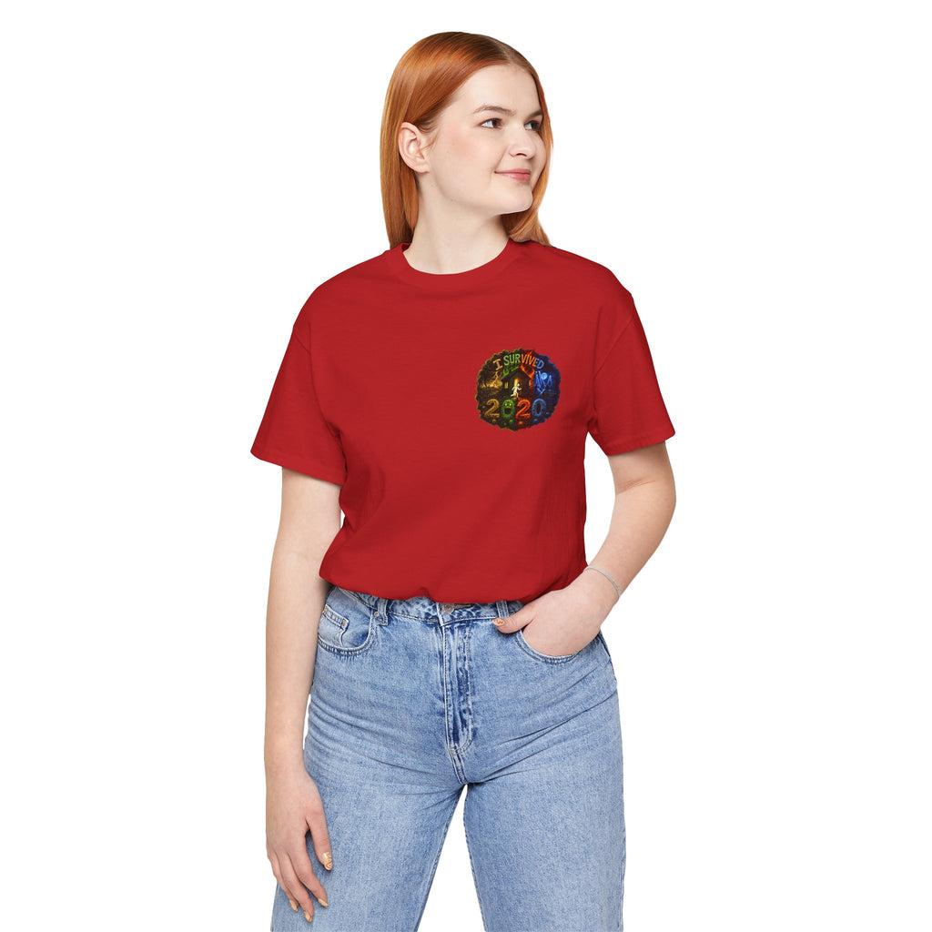 I Survived 2020 — "No Signal" Test Pattern Tee Alien Broadcast Finale Summer Premiere Unisex Jersey Short Sleeve Tee