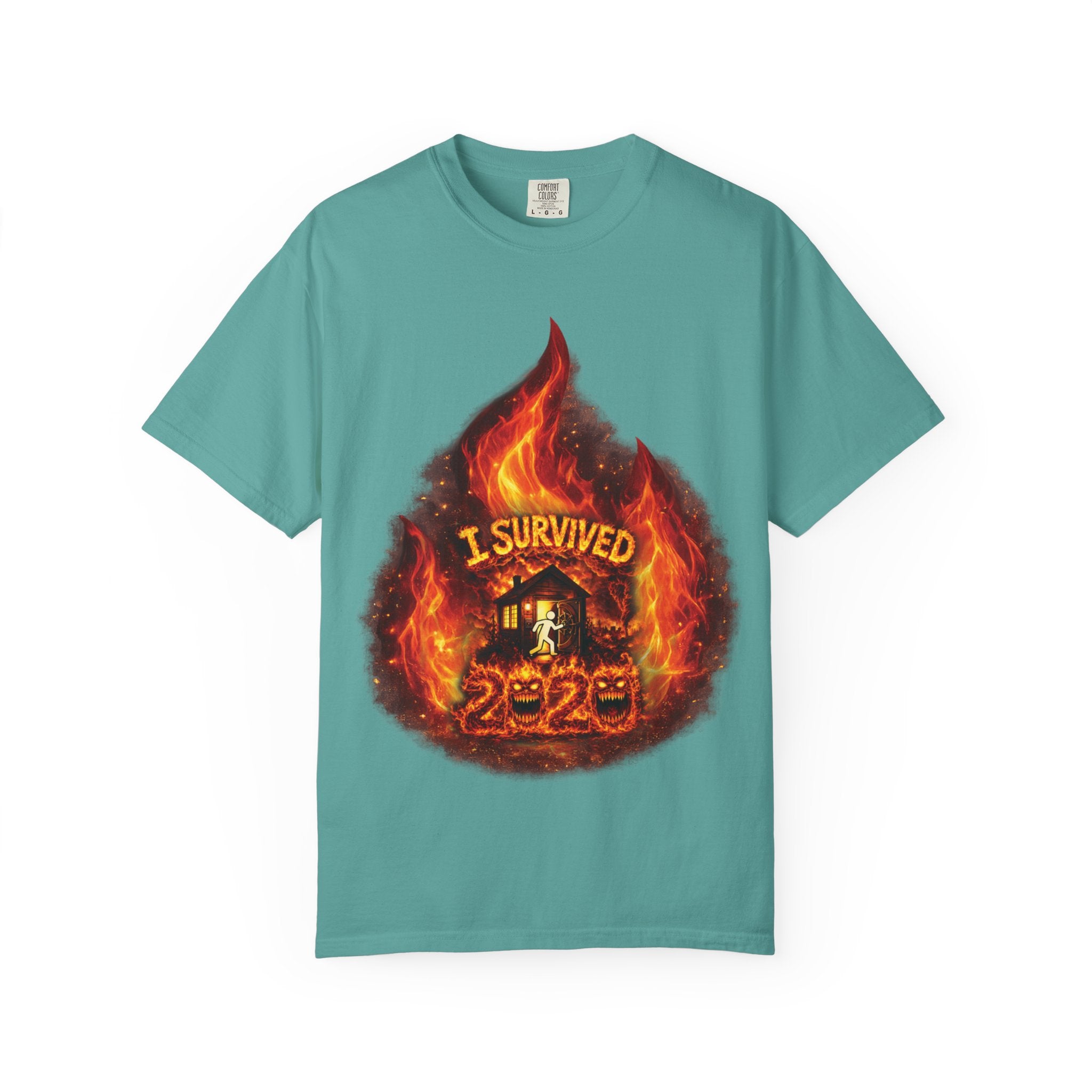 I Survived 2020 — Director's Cut S2:E3 "The California Wildfires" | Wildfire Edition Memorial Unisex Garment-Dyed T-shirt