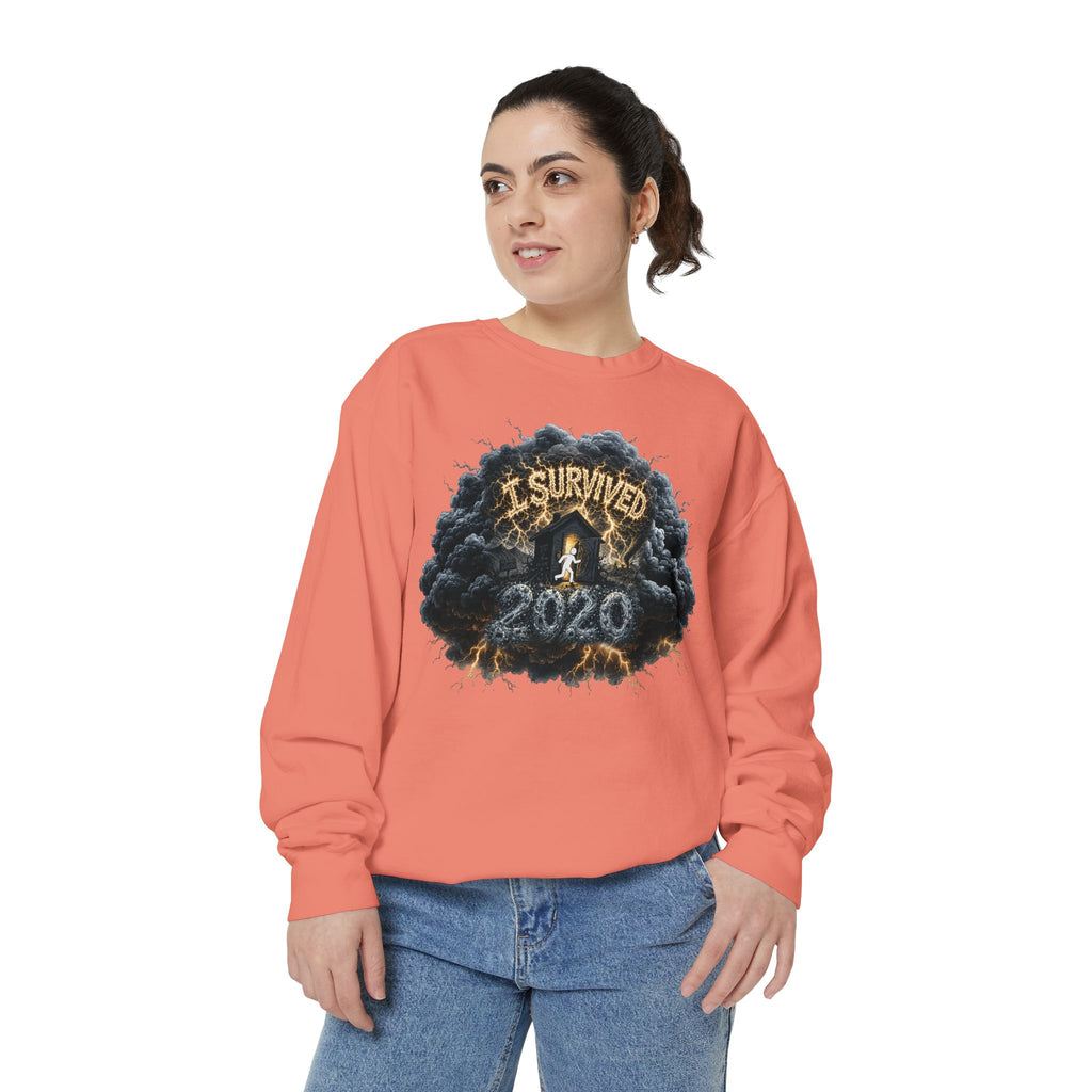 I Survived 2020 — Director's Cut Original Design Teaser Sweatshirt | Season 1 Premiere Drop Unisex Garment-Dyed Sweatshirt