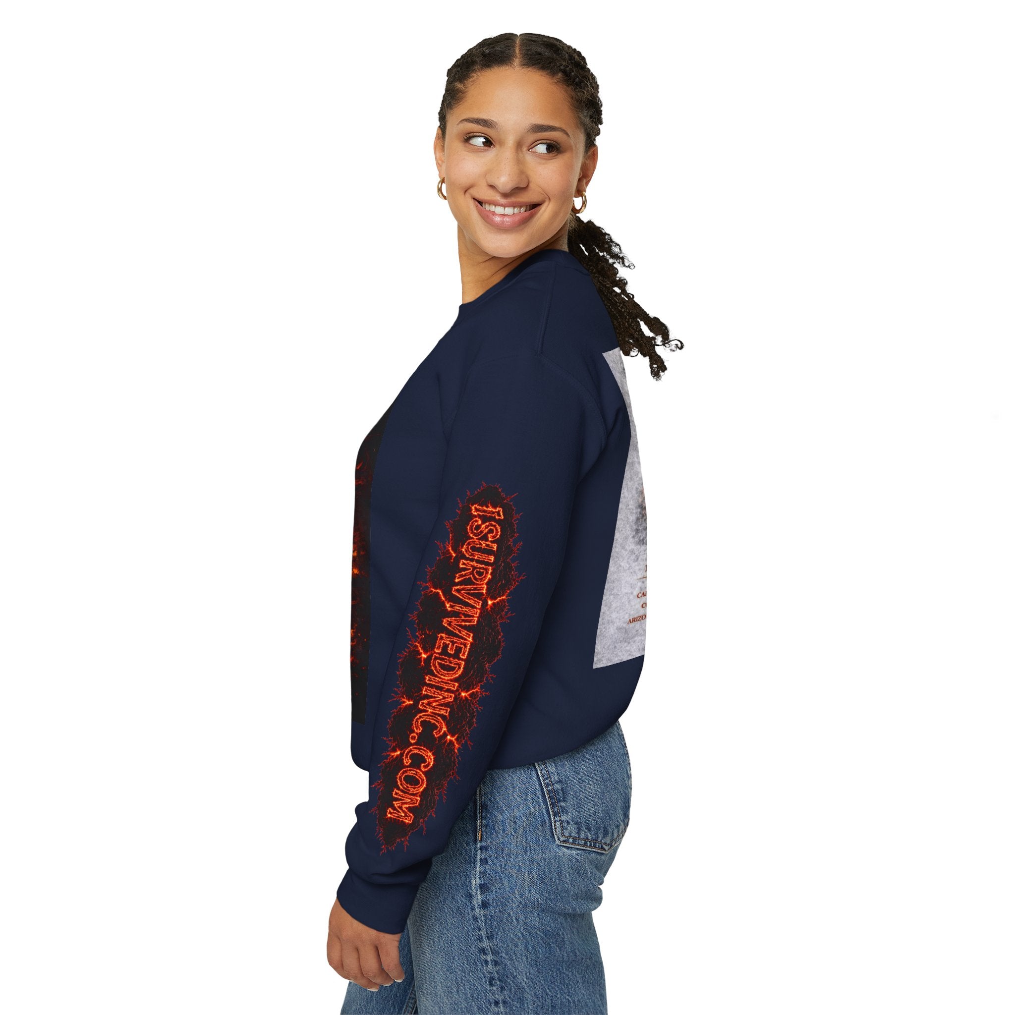 I Survived 2020 — S2:E4 "Western U.S. Wildfire Season" | Mid-Season Finale Pt. 1 | Wildfire Edition Memorial Unisex Heavy Blend™ Crewneck Sweatshirt