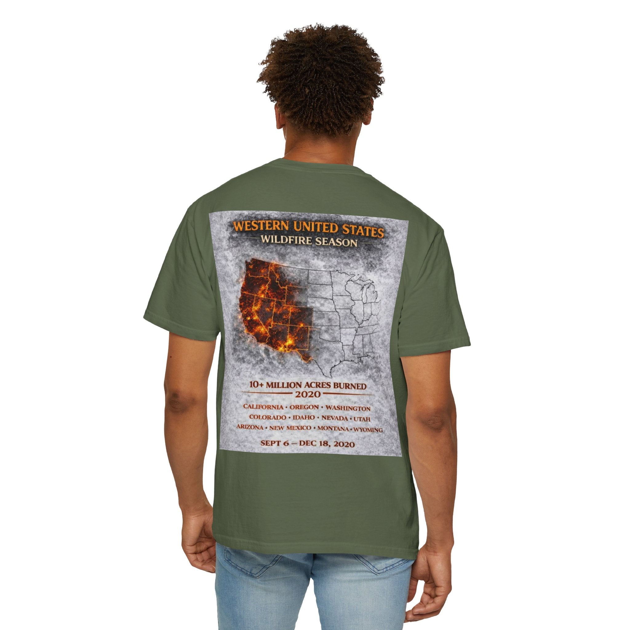 I Survived 2020 — WILDFIRES S2:E4: Director's Cut "Western U.S. Wildfire Season" Memorial Unisex Garment-Dyed T-shirt