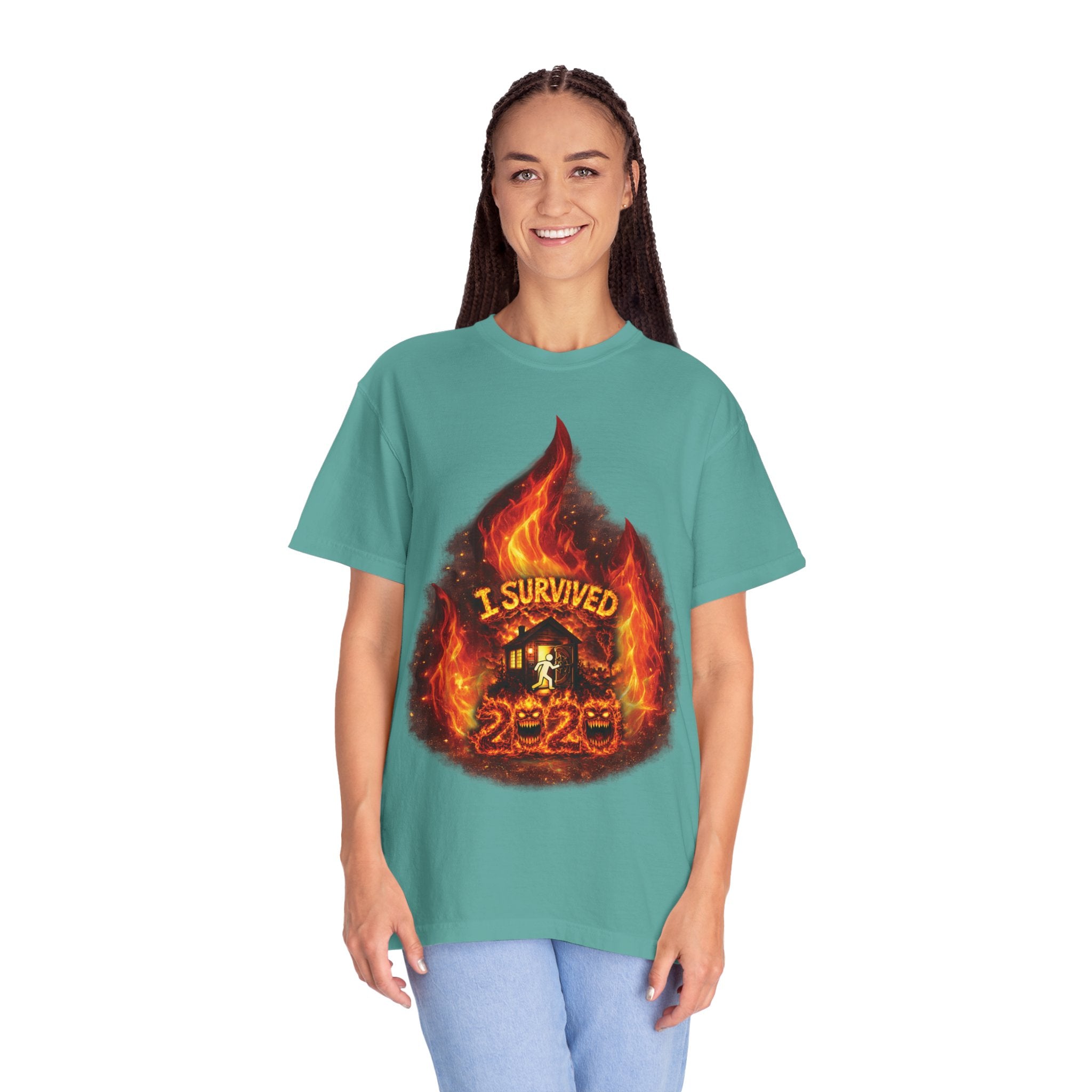 I Survived 2020 — Director's Cut S2:E4 "Western U.S. Wildfire Season" | Mid-Season Finale Pt. 1 | Wildfire Edition Memorial Unisex Garment-Dyed T-shirt