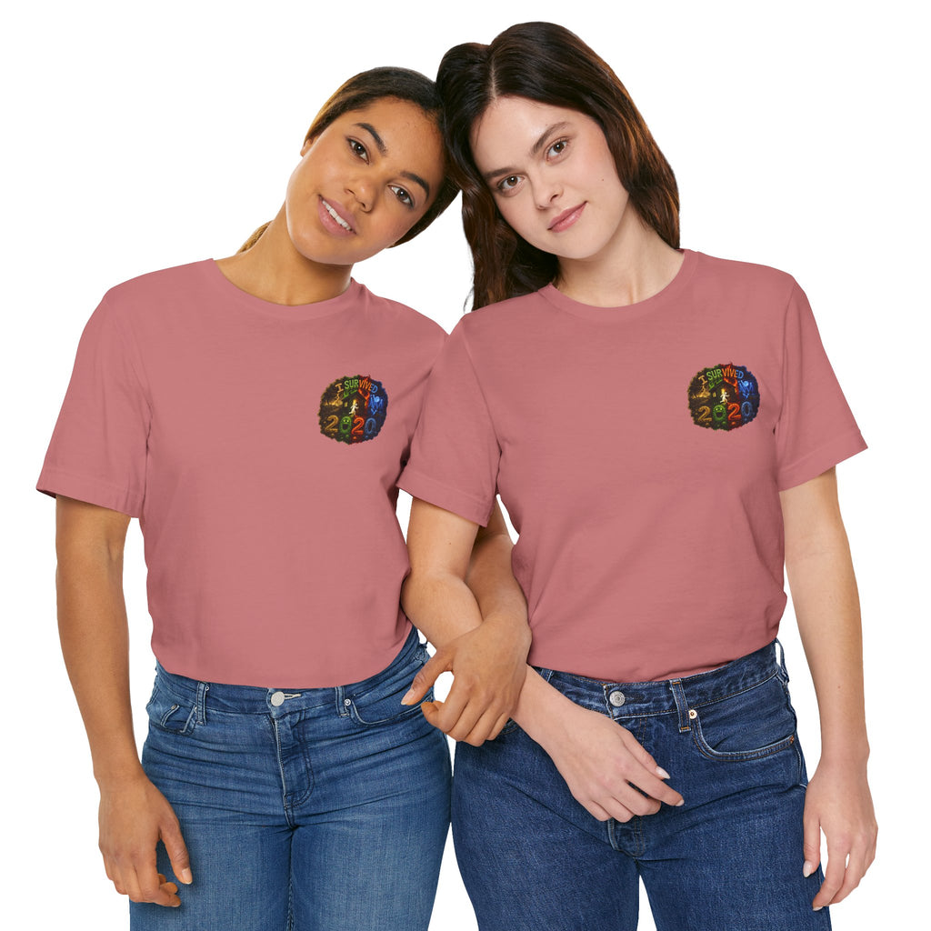 I Survived 2020 — "No Signal" Test Pattern Tee Alien Broadcast Finale Summer Premiere Unisex Jersey Short Sleeve Tee