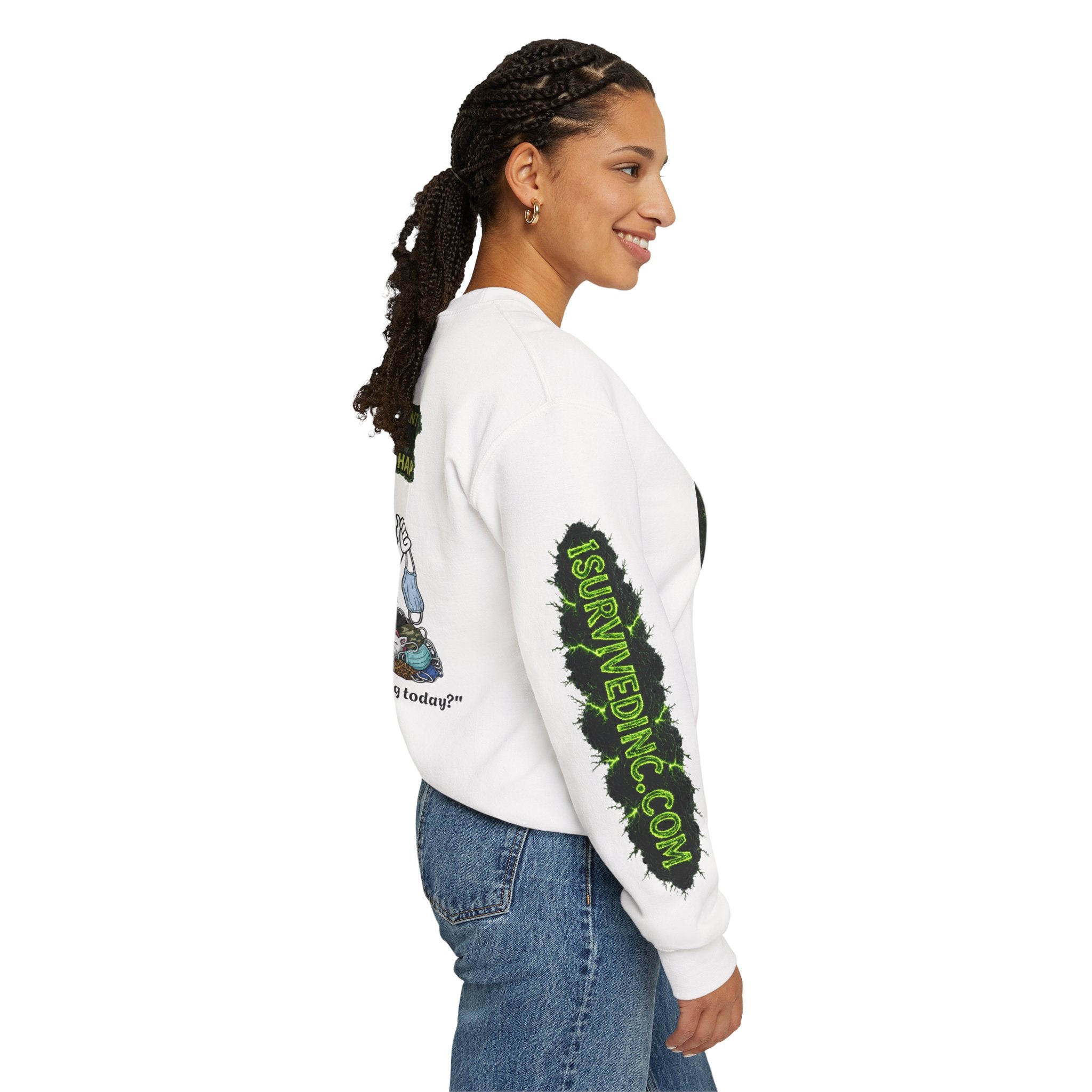 I Survived 2020 — S1:E4 "Mask Madness Mayhem Moment" | Pandemic Edition Unisex Heavy Blend™ Crewneck Sweatshirt