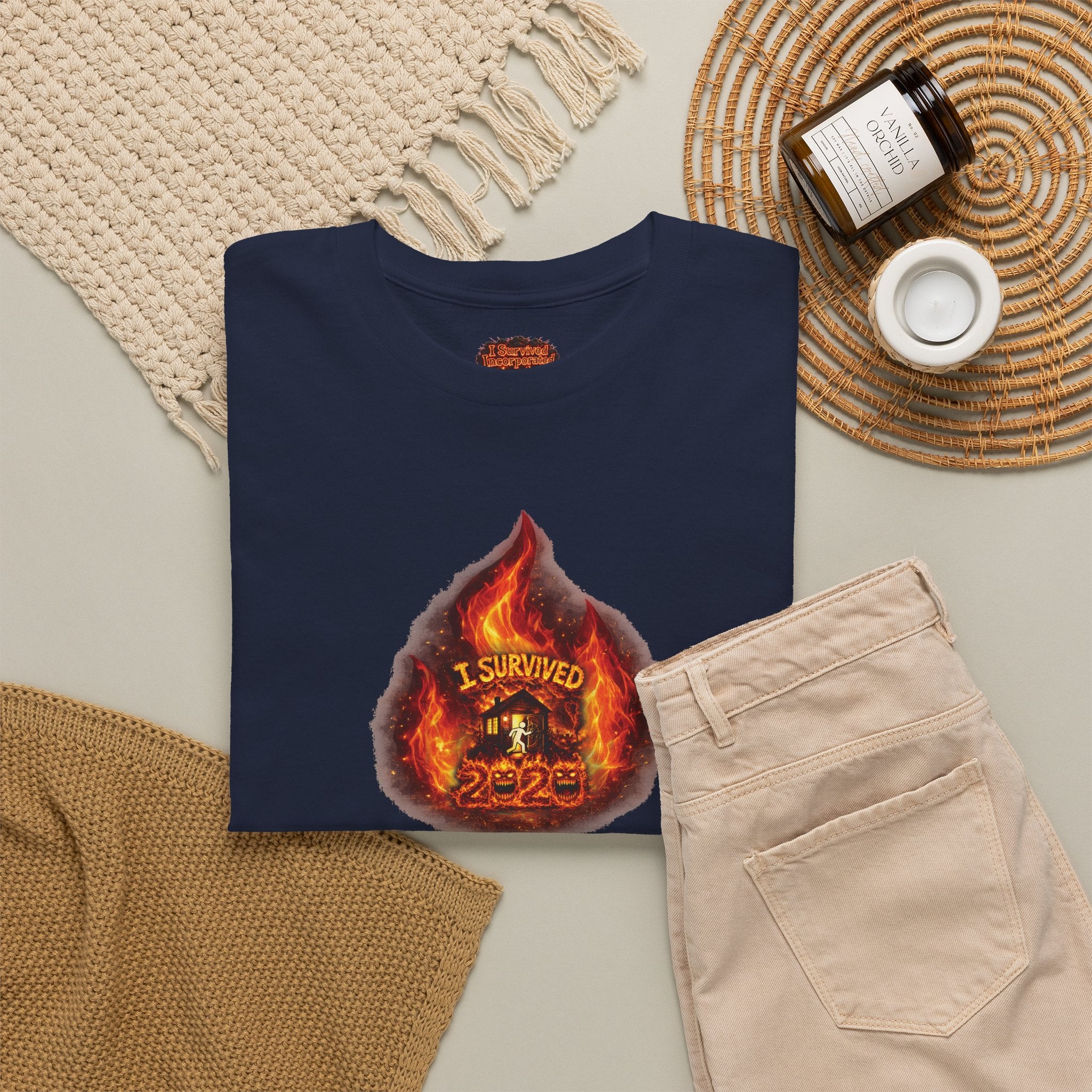 I Survived 2020 —  WILDFIRES S2:E3: Director's Cut Special Edition "The California Wildfires" Memorial Unisex Heavy Cotton Tee
