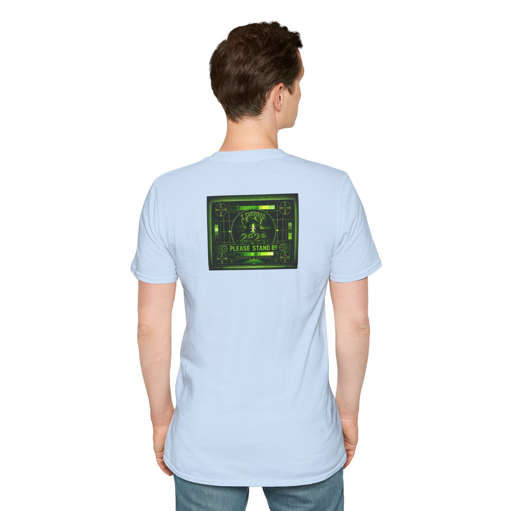 I Survived 2020 — "Please Stand By" Test Pattern Toxic Signal Tee Summer Premiere Unisex Softstyle T-Shirt