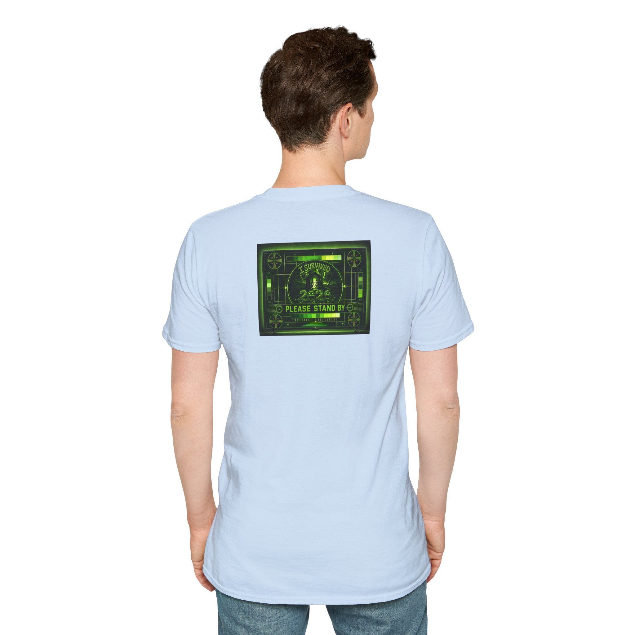 I Survived 2020 — "Please Stand By" Test Pattern Toxic Signal Tee Summer Premiere Unisex Softstyle T-Shirt