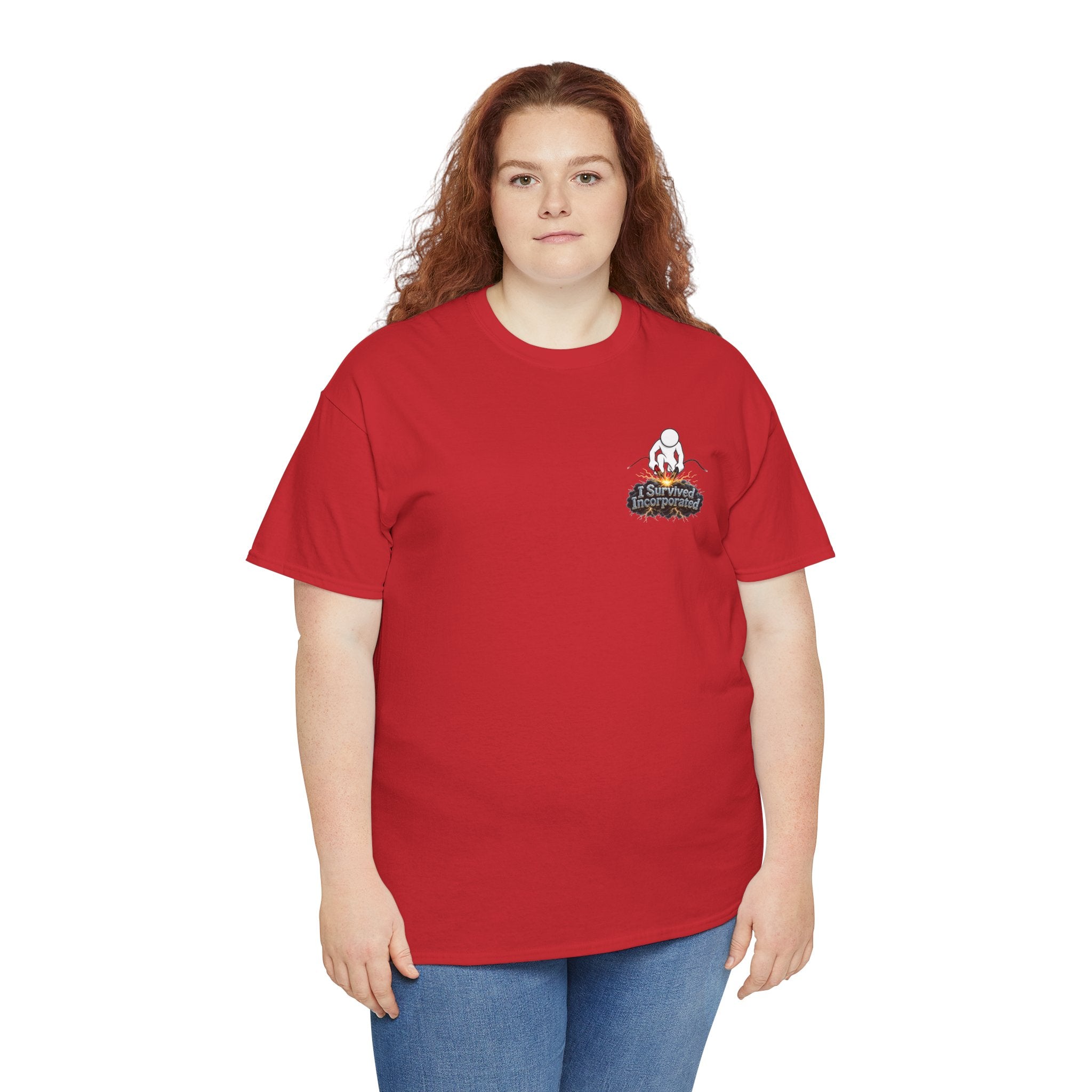 I Survived 2020 — "Please Stand By" Test Pattern Tee Summer Premier Unisex Heavy Cotton Tee