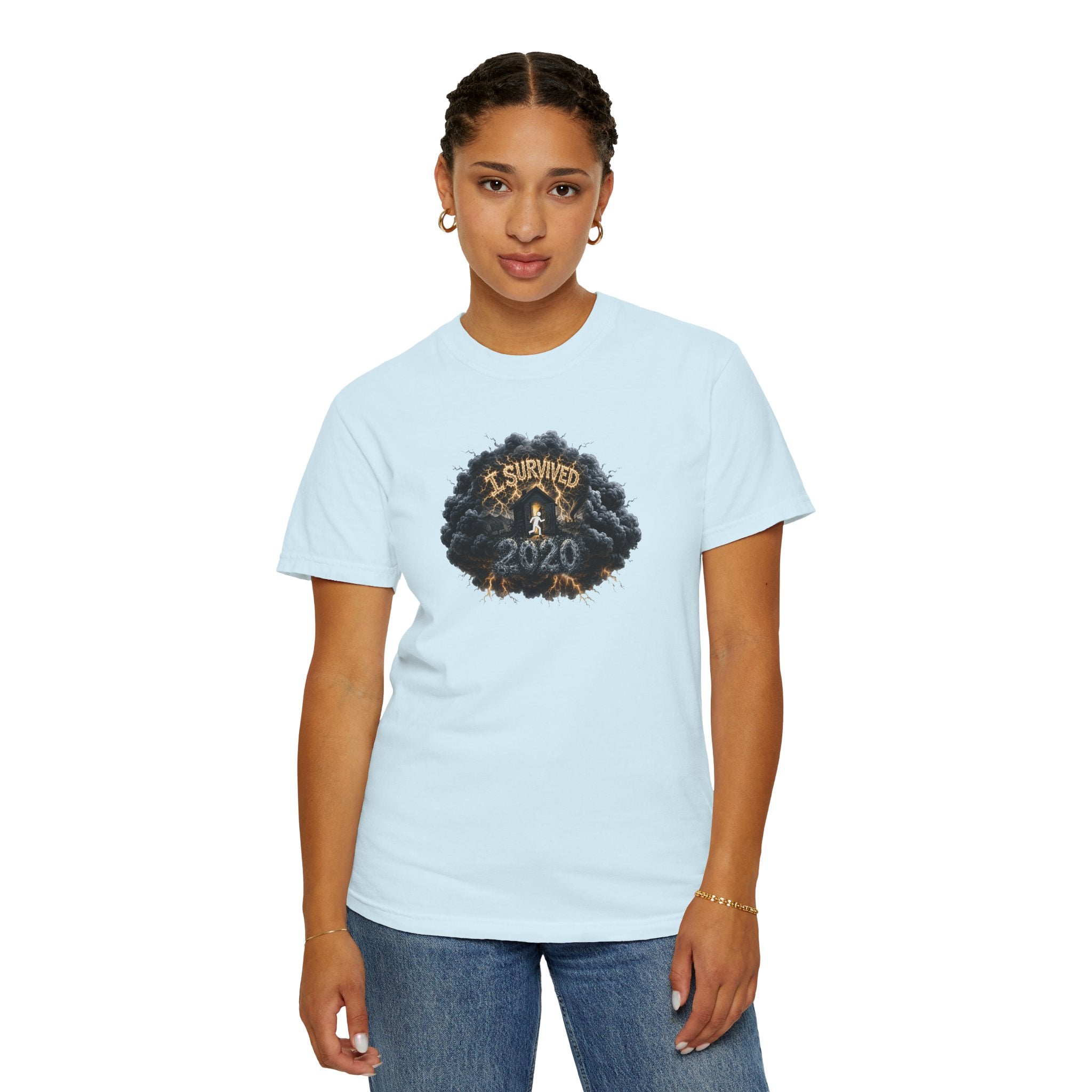 I Survived 2020 — Original PILOT Design: Director's Cut Unisex Garment-Dyed T-shirt