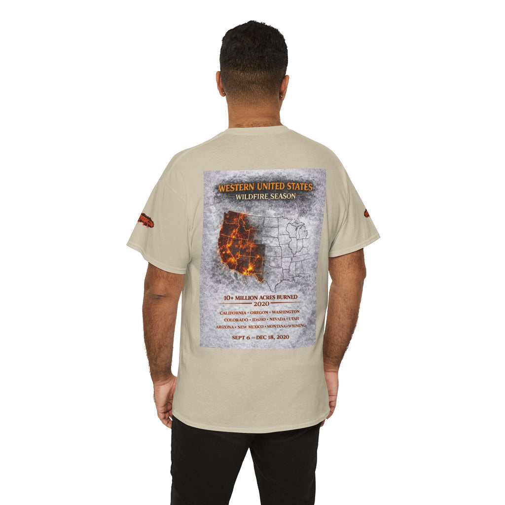 I Survived 2020 —  WILDFIRES S2:E4: Director's Cut Special Edition "Western U.S. Wildfire Season" Memorial Unisex Heavy Cotton Tee
