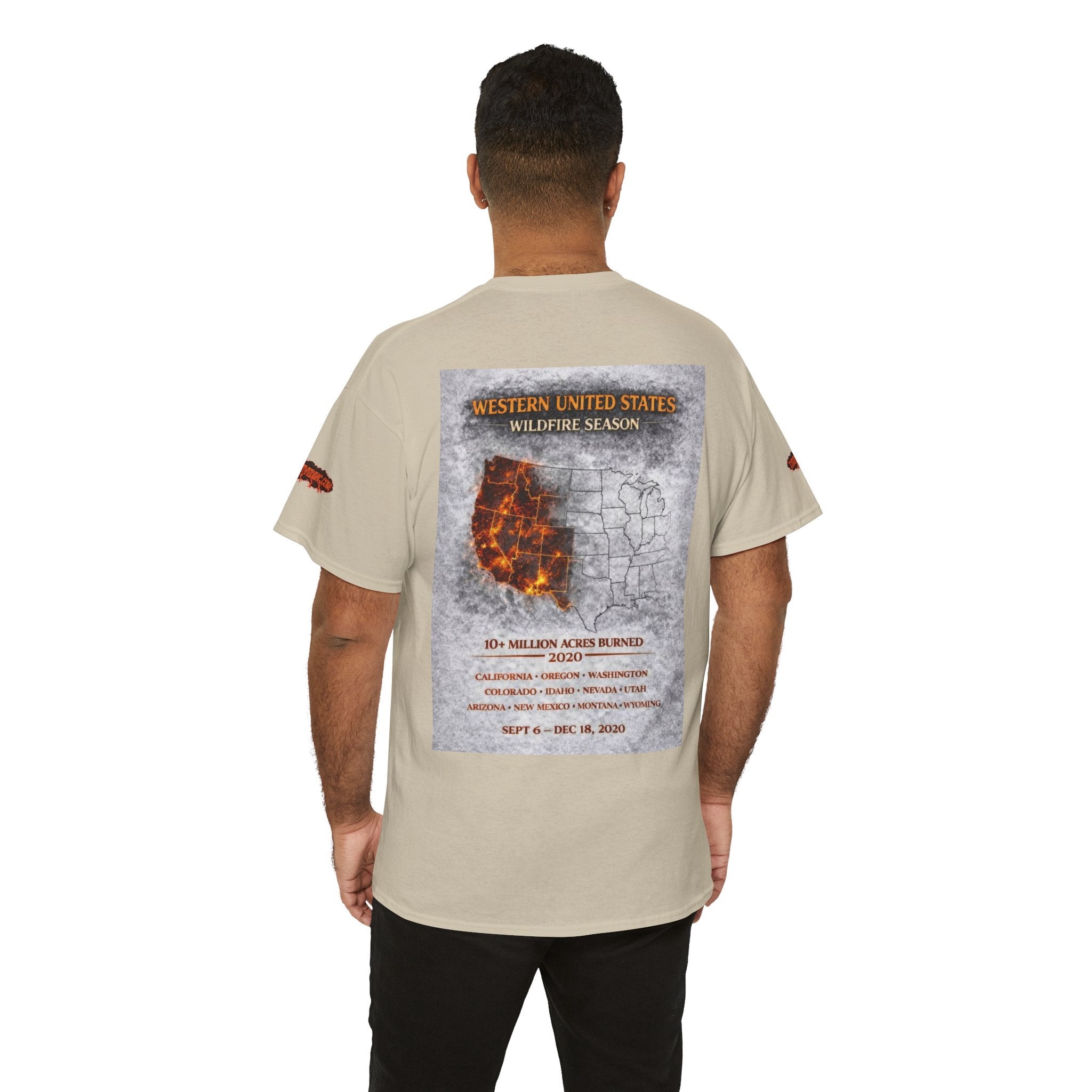 I Survived 2020 —  WILDFIRES S2:E4: Director's Cut Special Edition "Western U.S. Wildfire Season" Memorial Unisex Heavy Cotton Tee