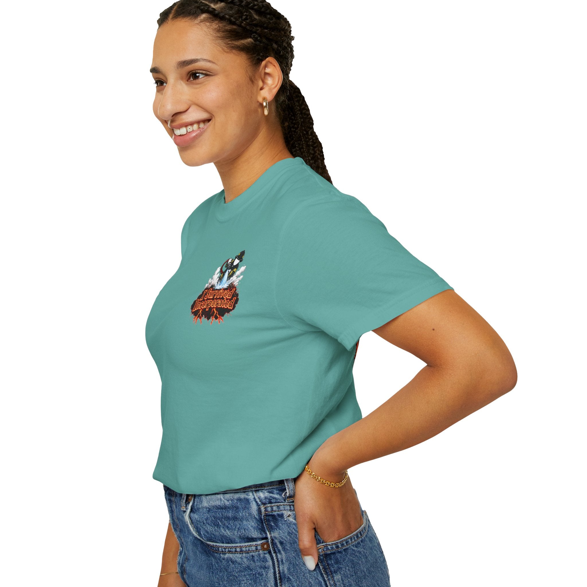 I Survived 2020 — "Please Stand By" Test Pattern Tee Wildfire Signal Edition Summer Premiere Unisex Garment-Dyed T-shirt