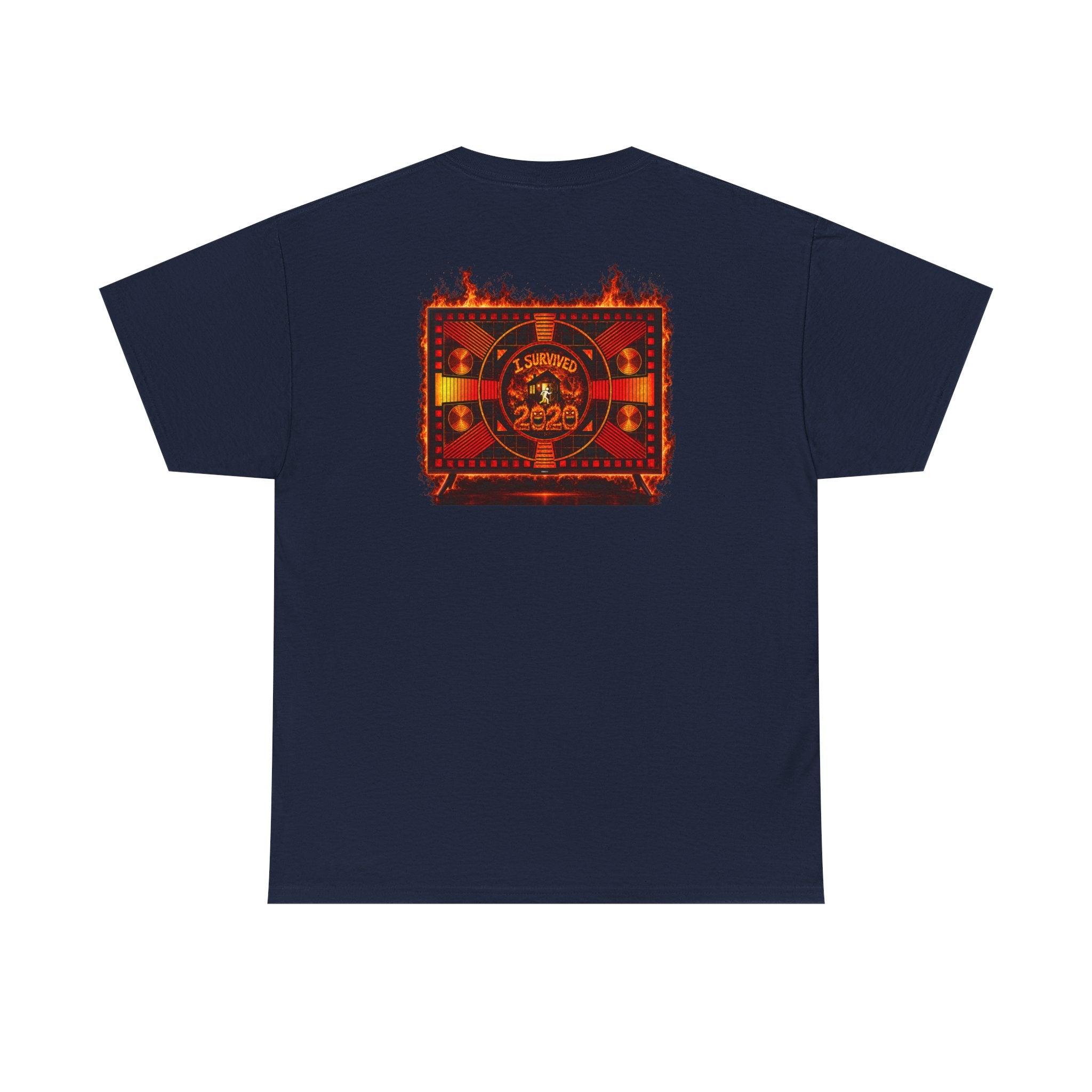 I Survived 2020 — "Please Stand By" Test Pattern Tee Wildfire Signal Edition Summer Premiere Unisex Heavy Cotton Tee