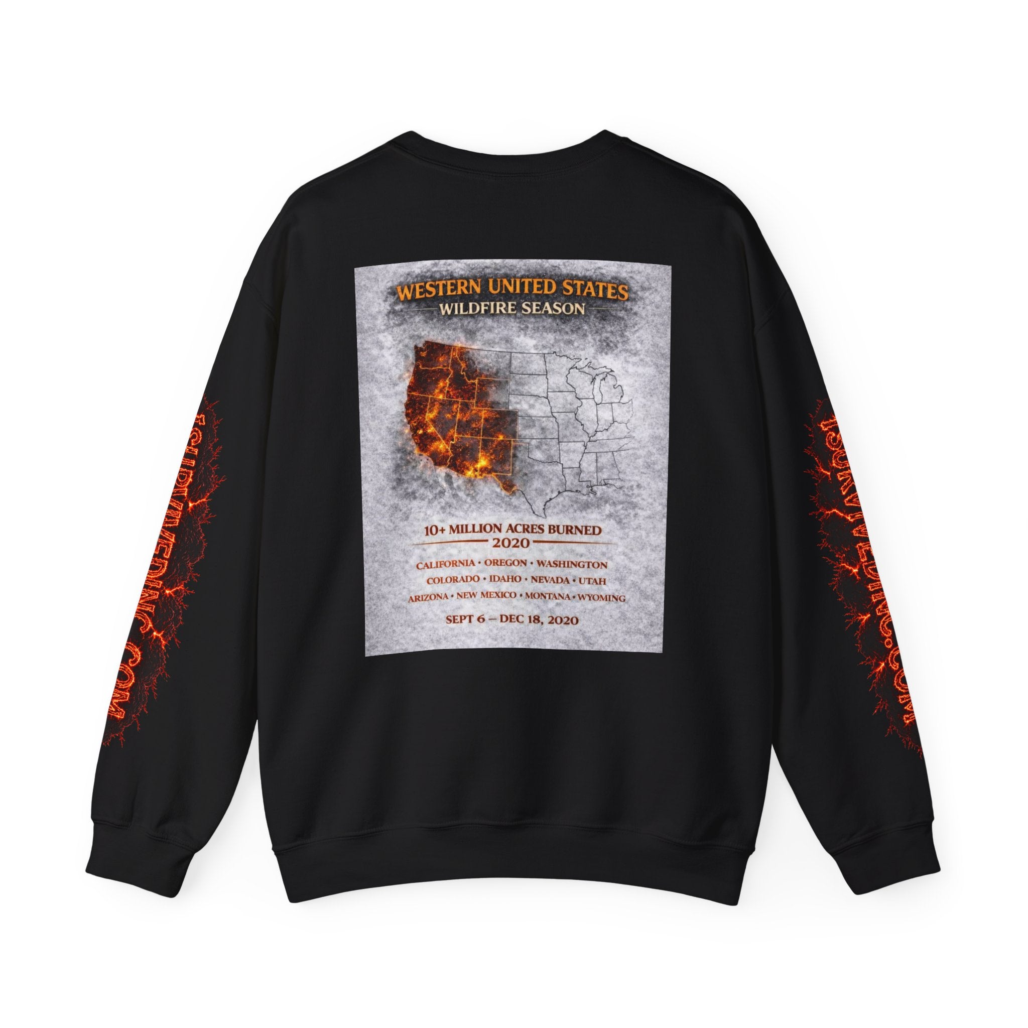 I Survived 2020 — S2:E4 "Western U.S. Wildfire Season" | Mid-Season Finale Pt. 1 | Wildfire Edition Memorial Unisex Heavy Blend™ Crewneck Sweatshirt